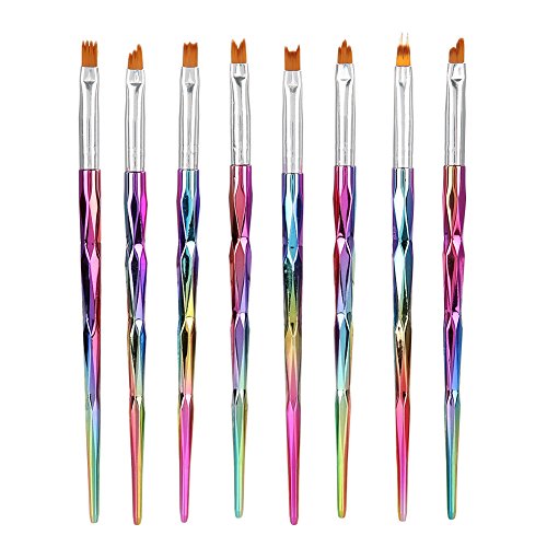 Professional Nail Art Brush Set - Flower Drawing Brush & Gradient Pen for Salon & DIY Manicures | Perfect for Home Nail Art, Petal Designs & Ombre Nail Painting