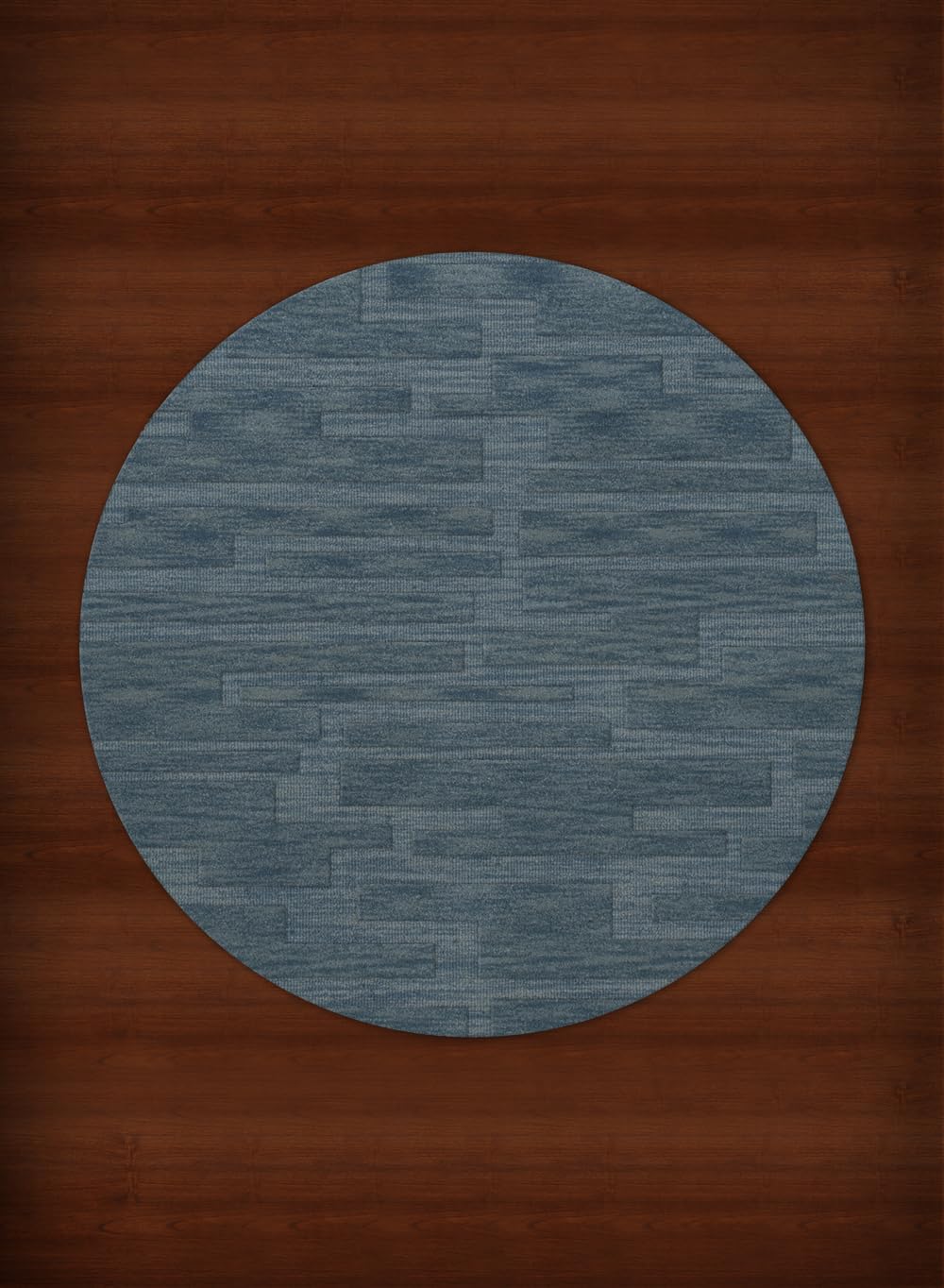 Dalyn Rugs Dover DV6 Round Area Rug - 6 Feet Sky Blue Indoor/Outdoor Carpet for Living Room, Bedroom, Patio & Deck Decor