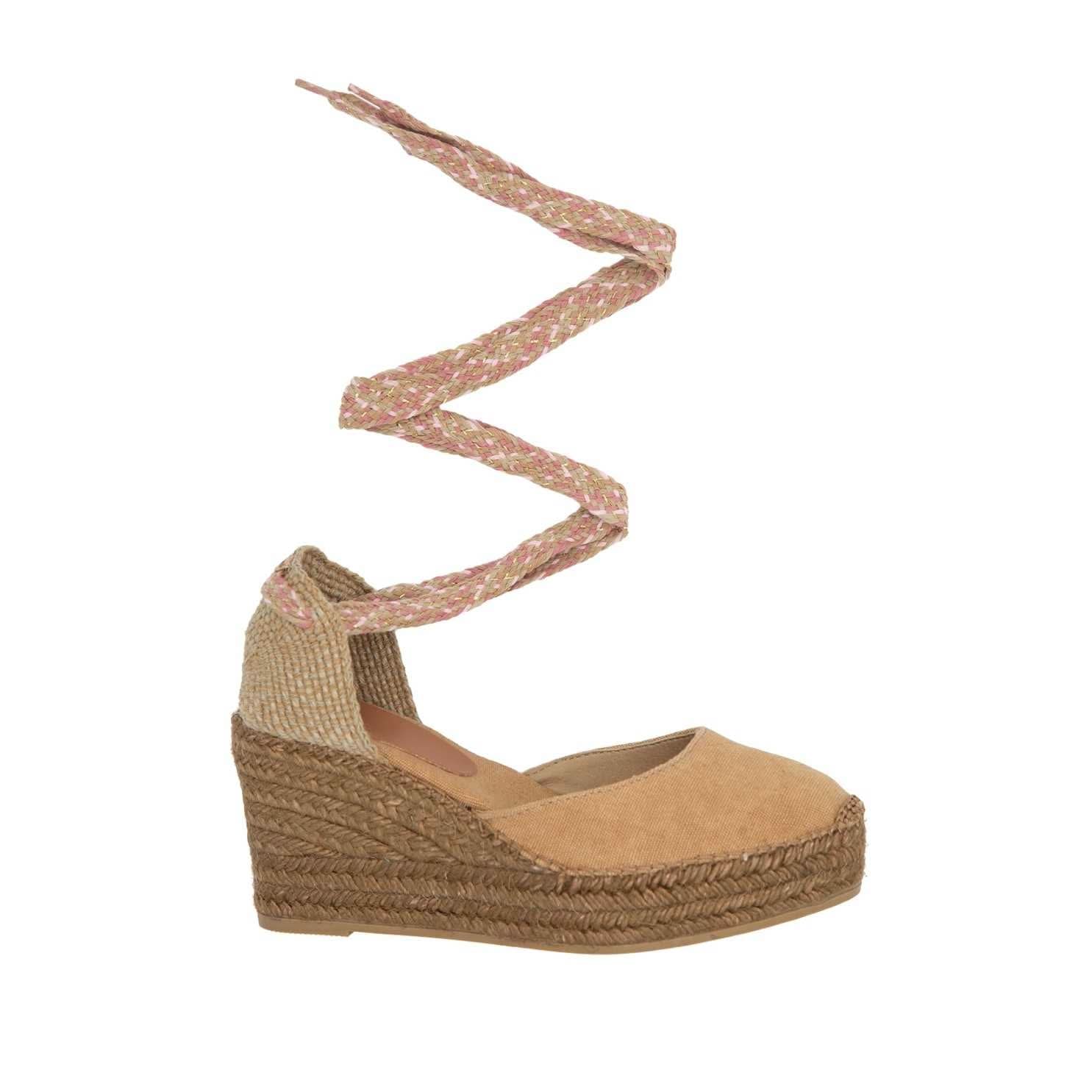 Women's Comfortable High Heel Wedge Espadrille Sandals - Lisboa Summer Fashion Shoes for Beach, Party & Casual Wear