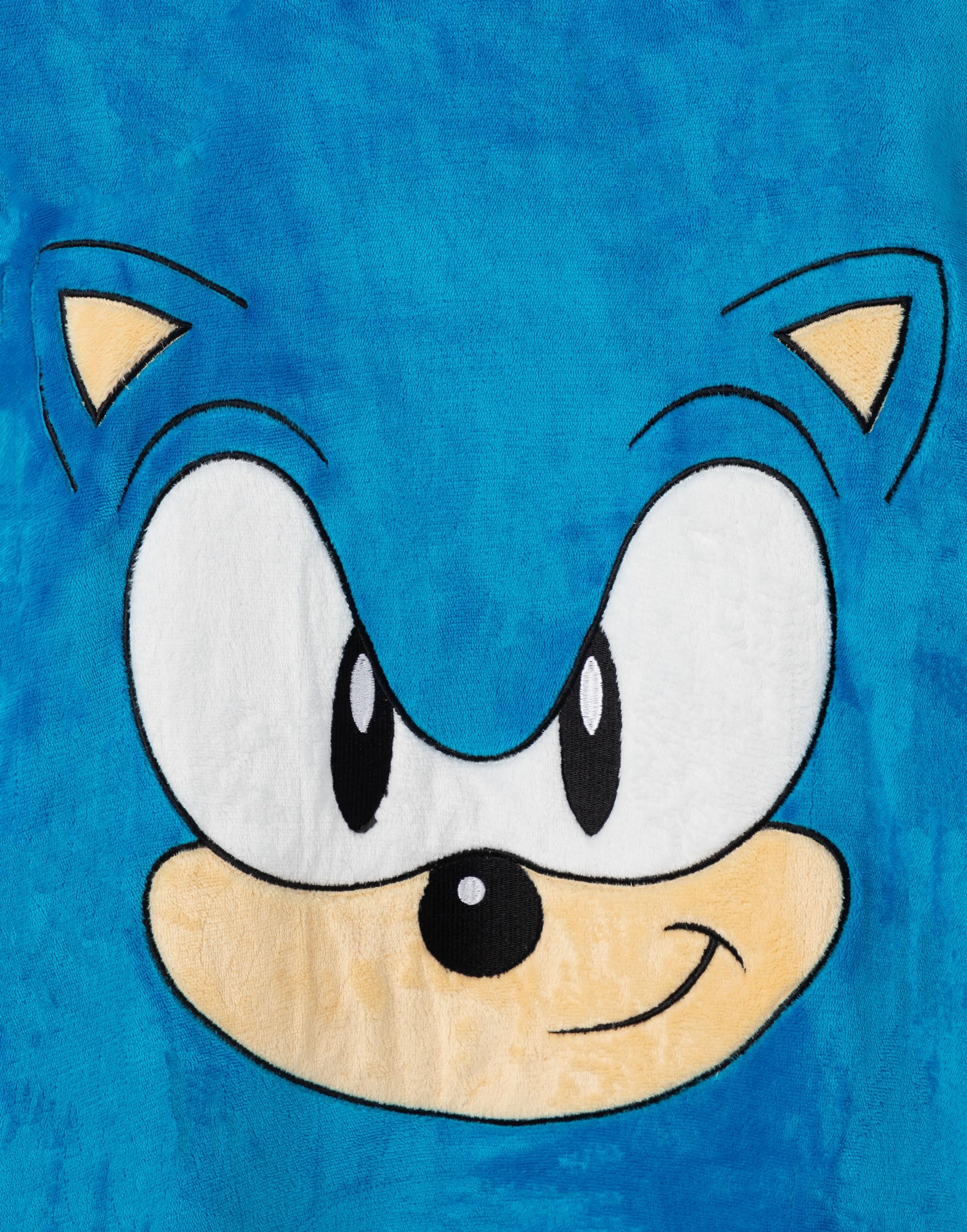 Sonic the Hedgehog Boys Wearable Blanket Hoodie - Kids Oversized Fleece Gaming Hoodie | One Size Loungewear Sweatshirt | Sleepwear & Gift for Children | Perfect for Gaming, Lounging & Sleepovers