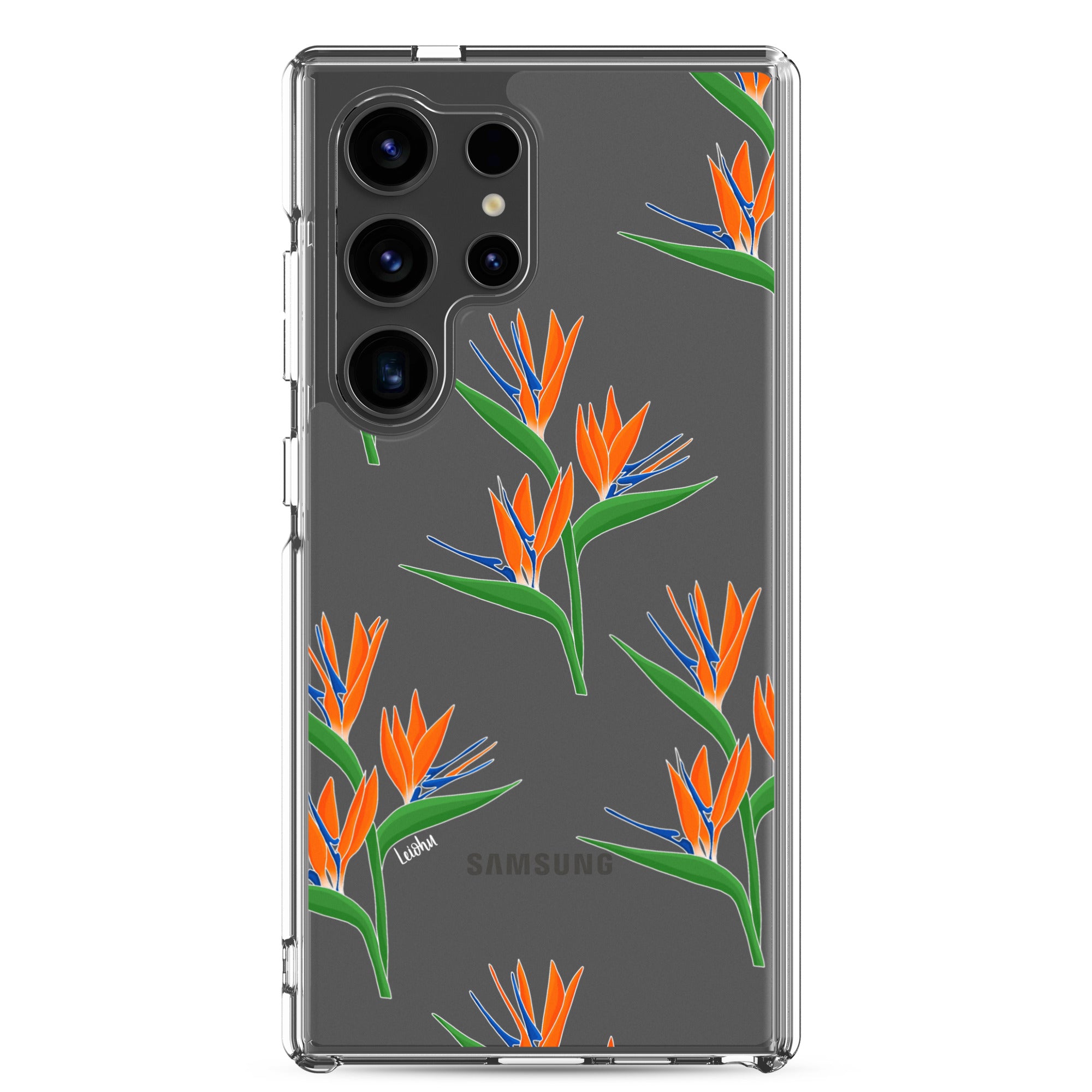 Bird of Paradise Clear Phone Case for Samsung Galaxy - Slim Protective Cover for Everyday Use & Travel