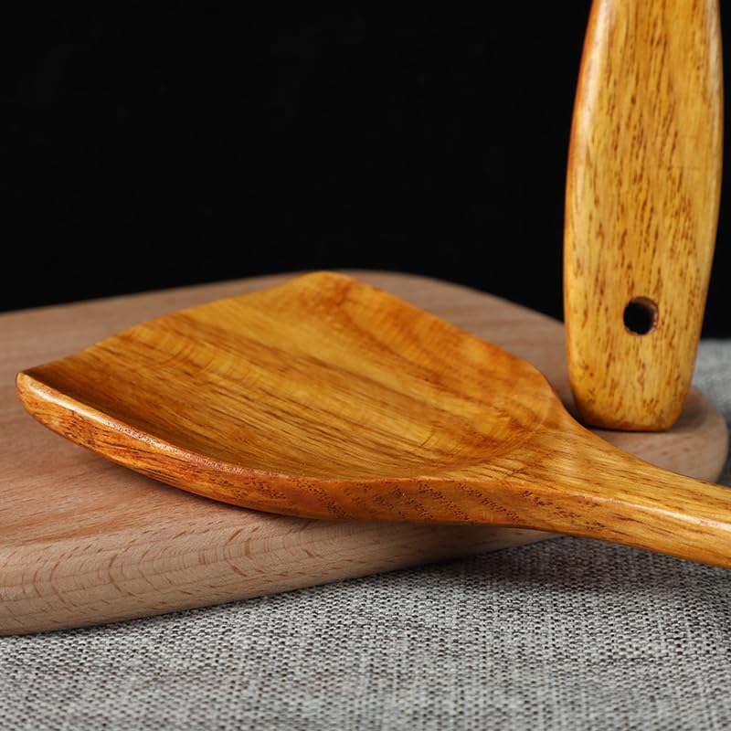 Premium Wooden Spatula Set for Nonstick Cookware - 15