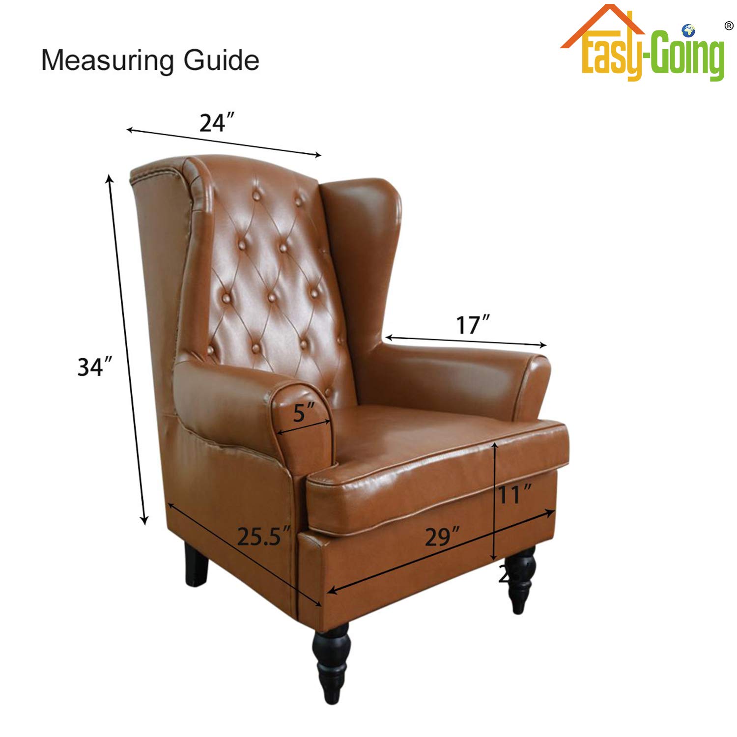 Stretch Wingback Chair Slipcover - 1-Piece Elastic Sofa Cover with Jacquard Fabric - Polyester Spandex Furniture Protector for Wing Chairs (Deep Teal, Small Checks) | Perfect for Living Room, Office & Home Decor Protection