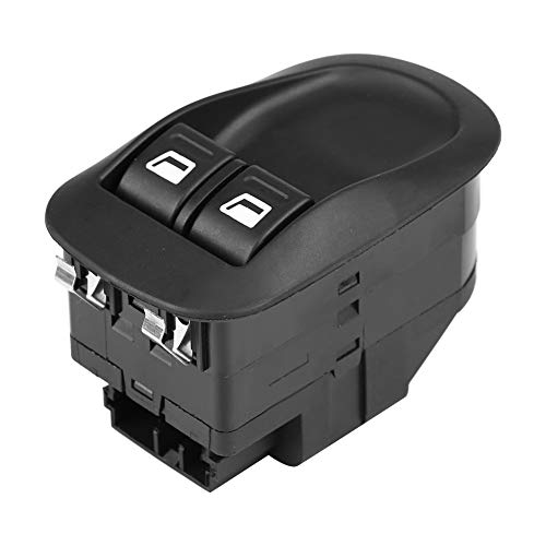 Suuonee Power Window Switch 6554WQ - Compatible with Peugeot 206 1998-2010 Models - Black Car Electric Window Control Replacement - Perfect for DIY Auto Repair & Window Mechanism Upgrade