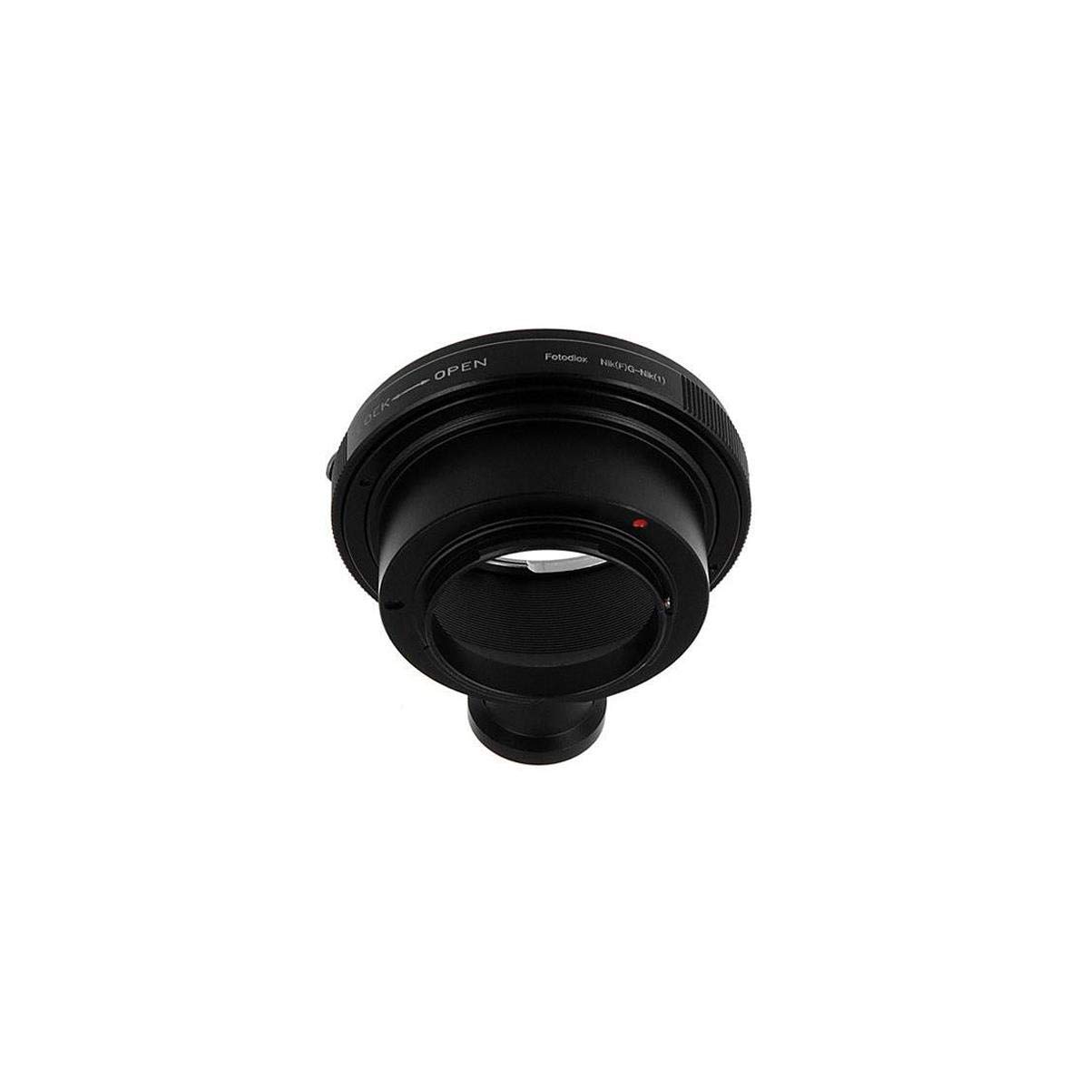 Fotodiox Nikon G & DX Lens to Nikon 1 Mount Adapter - Compatible with Nikon V1, J1 Mirrorless Cameras - Perfect for Travel & Street Photography