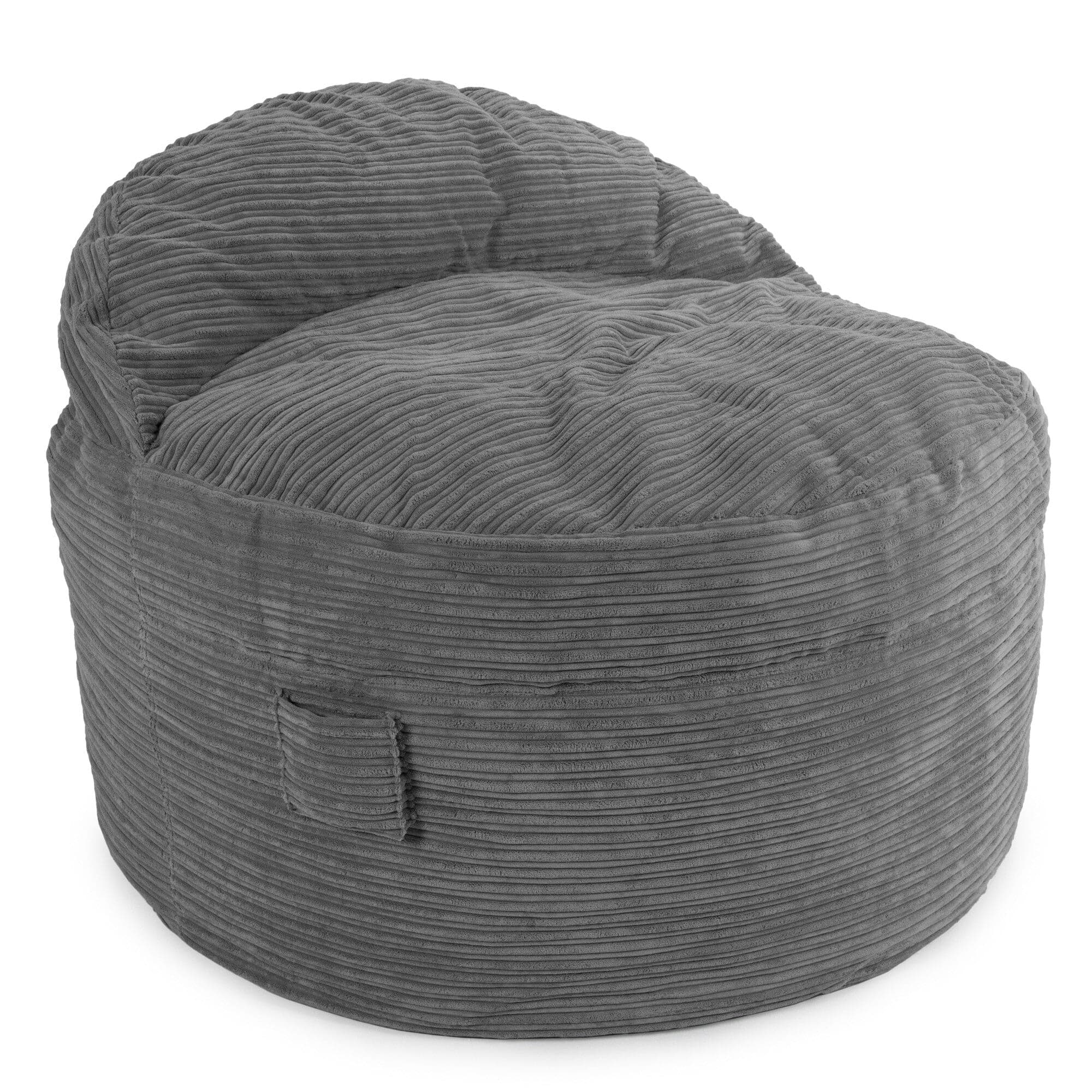 King Size Adult Bean Bag Chair - NEST Terry Corduroy Cover | Perfect for Living Room, Bedroom, Game Room & Home Theater Relaxation