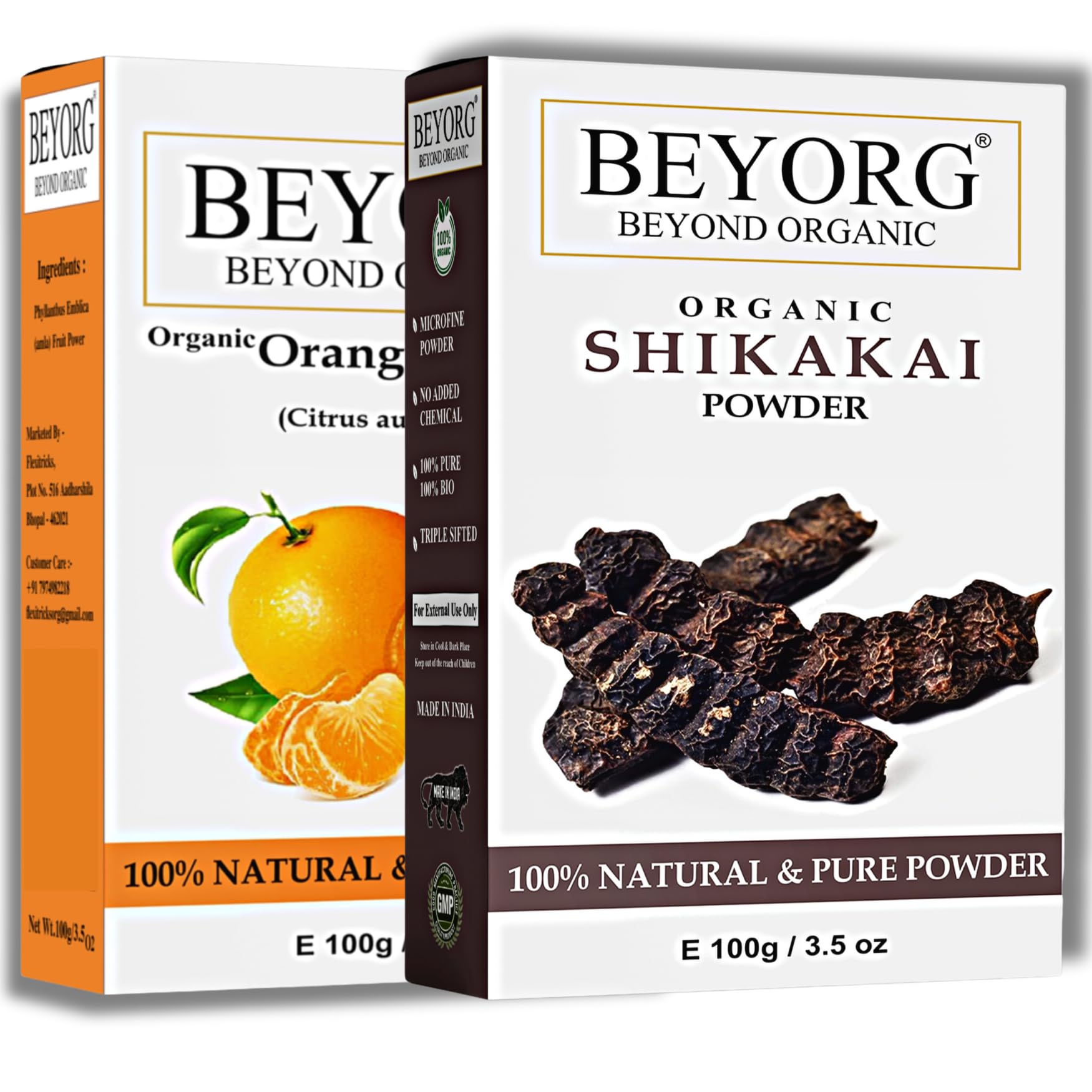 Orange Peel Powder & Shikakai Powder Hair Pack - 200g Natural Hair Conditioner for Hair Fall Control | Safe Ayurvedic Treatment for Stronger, Healthier Hair | Perfect for Daily Hair Care Routine & Scalp Nourishment