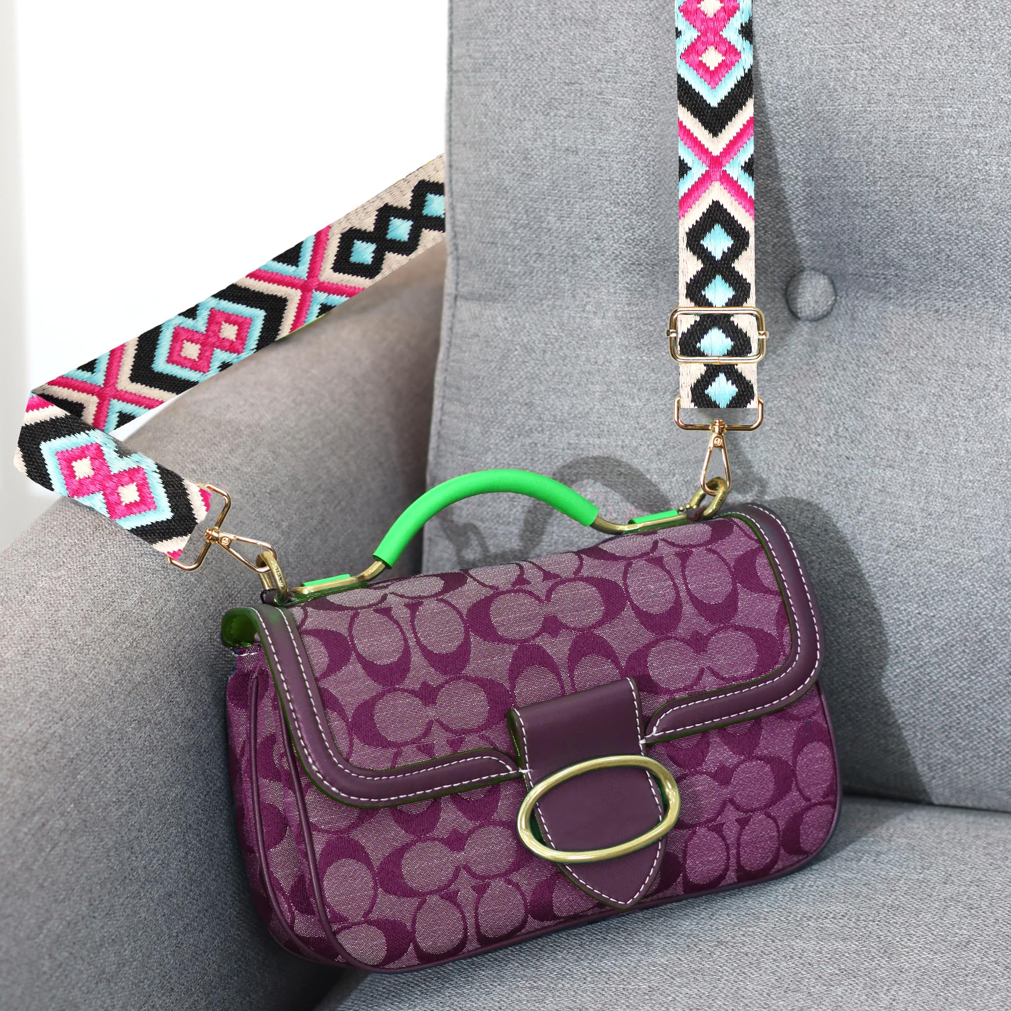 Adjustable Crossbody Purse Strap - Replacement Shoulder Bag Strap for Handbags, Purses & Guitar - Durable & Comfortable for Daily Use, Travel & Shopping
