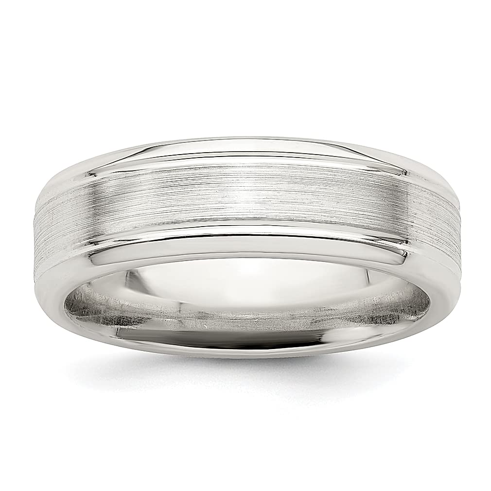925 Sterling Silver 6mm Beveled Edge Wedding Band Ring - Size 11.5, Classic Elegant Jewelry for Women, Perfect Gift for Her - Ideal for Anniversaries, Engagements & Special Occasions
