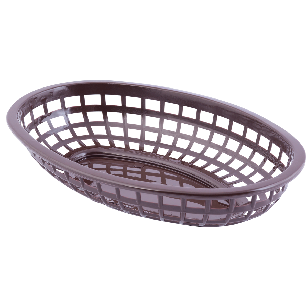 TableCraft Classic Oval Basket - Brown Wicker Serving Basket, 9.4