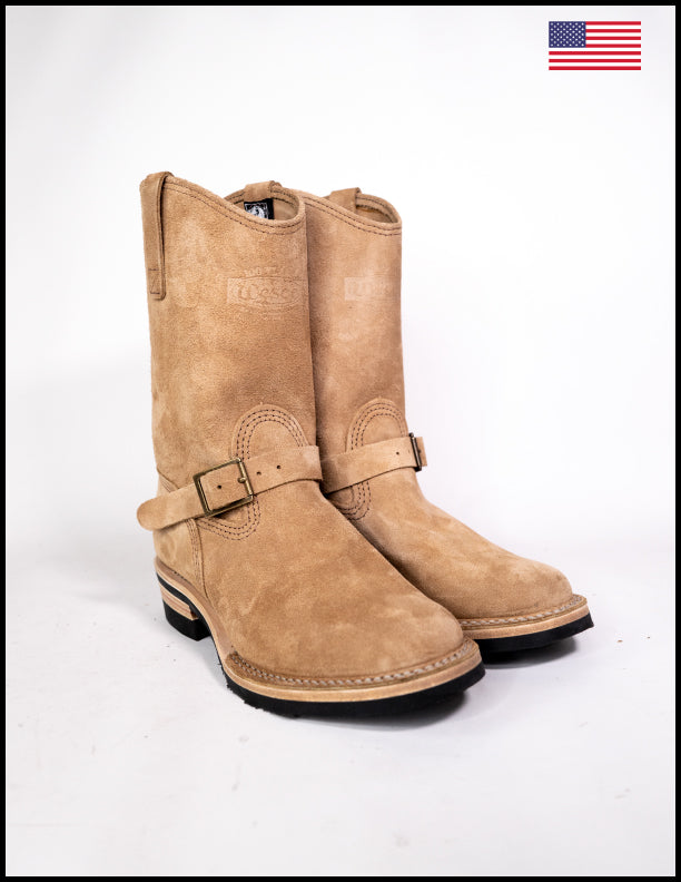 Wesco Boots X The Shop Honey Badger Morrison Work Boots - Durable Leather Steel Toe Boots for Construction, Hiking & Outdoor Work