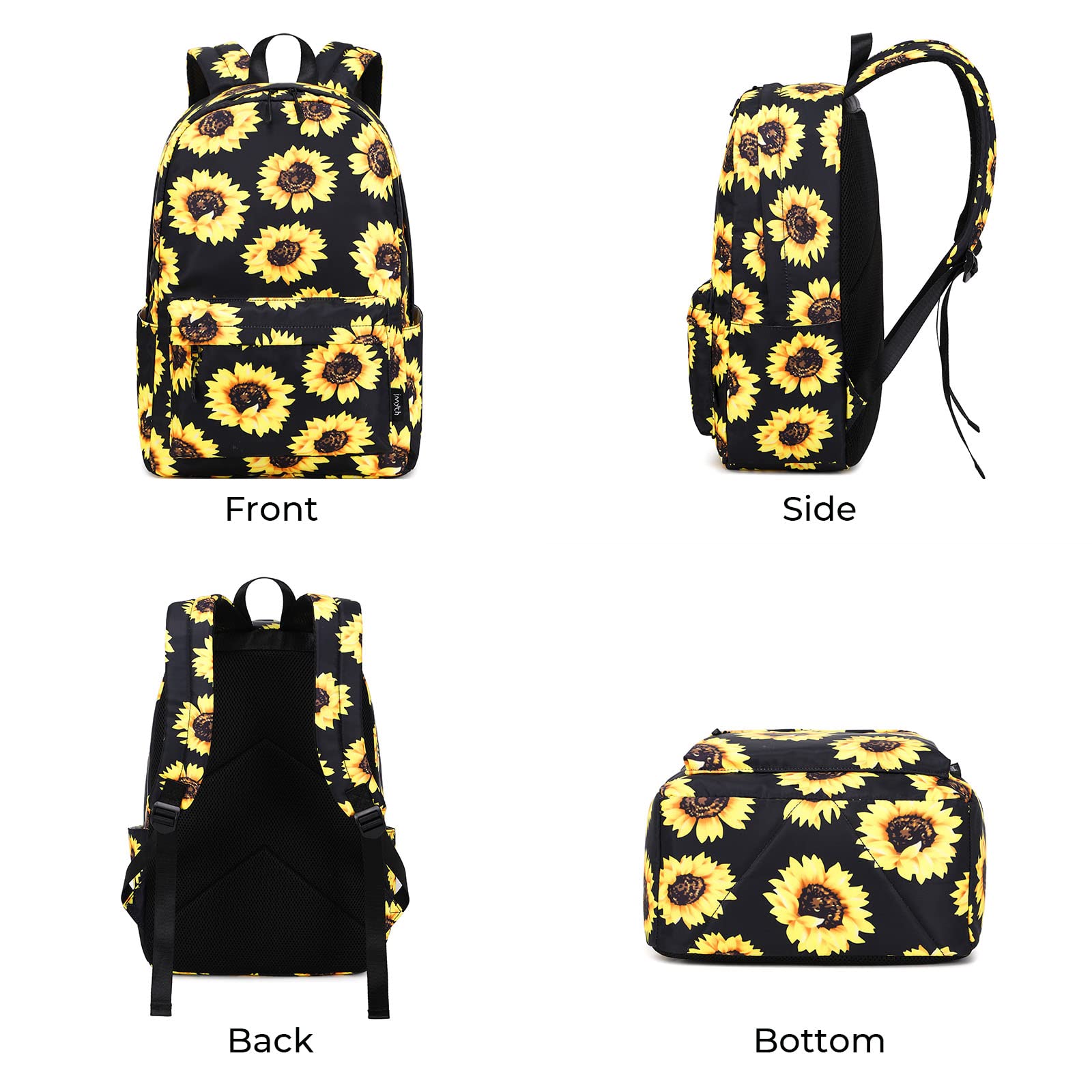 Stylish Teen Girls Backpack Set - 3-in-1 School Bookbag with Lunch Box & Pencil Case - Perfect for Middle School, High School & College Students - Great Gift for Girls