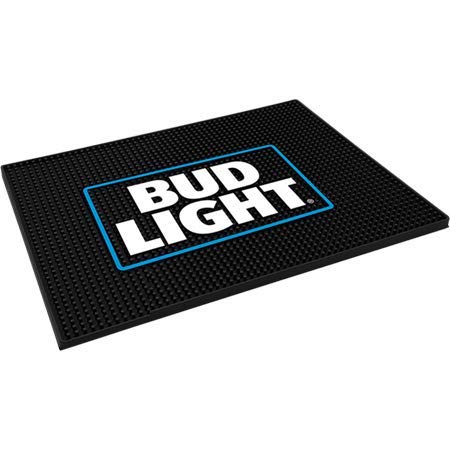 Bud Light Waitstation Bar Mat - Non-Slip Drip Tray for Beer, Cocktails & Drinks - Perfect for Home Bars, Pubs & Restaurants - Durable & Easy to Clean Bar Accessory