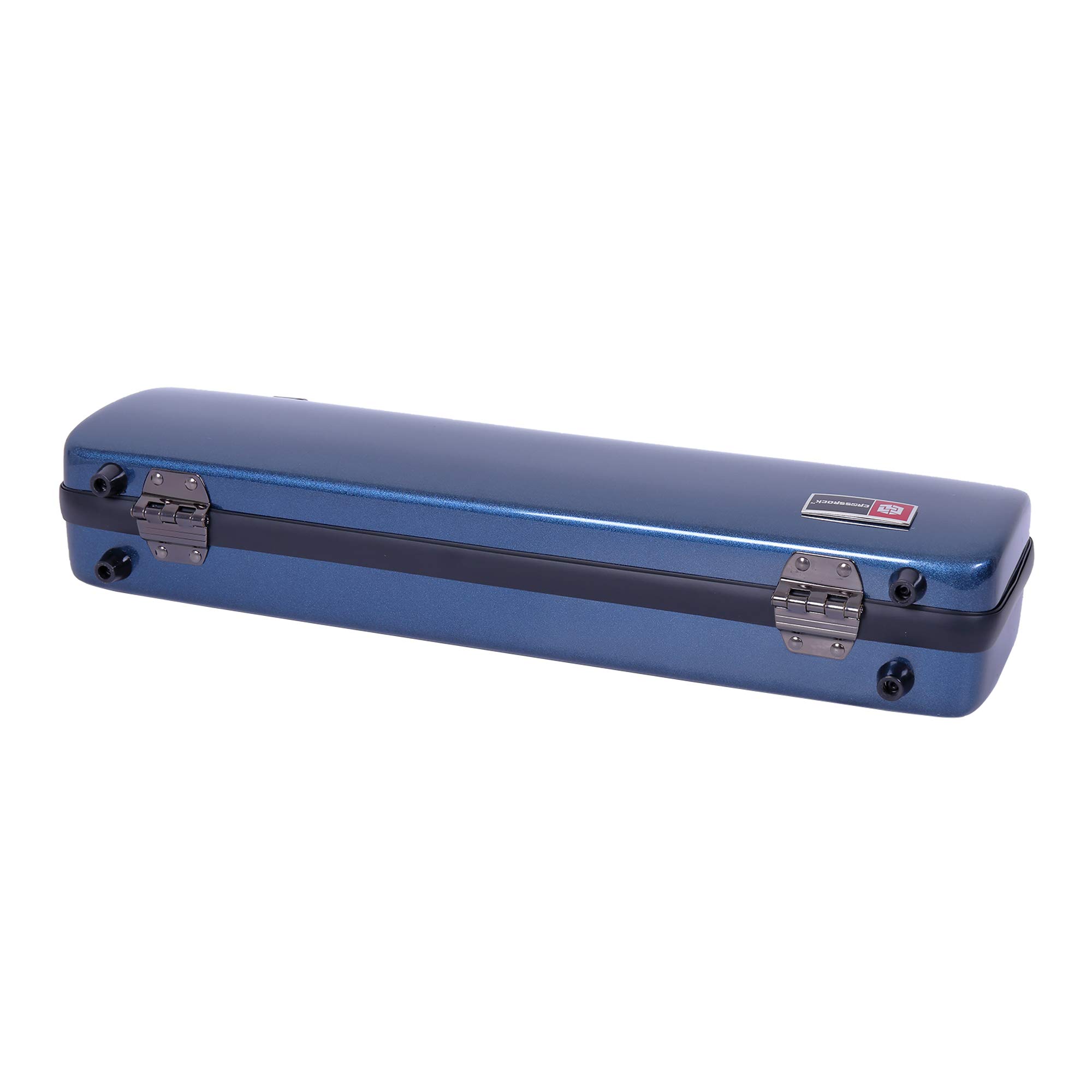 Premium Crossrock CRF1000FLBL Fiberglass Flute Case - Durable Hardshell Protection with Adjustable Backpack Straps in Blue | Perfect for Music Students, Professional Performers & Traveling Musicians
