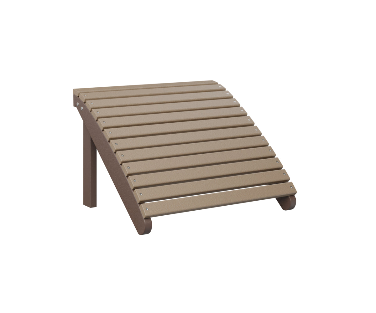 Berlin Gardens Adirondack Footstool - Outdoor Patio Furniture, Durable Weather-Resistant Wooden Ottoman for Deck, Garden & Poolside Relaxation