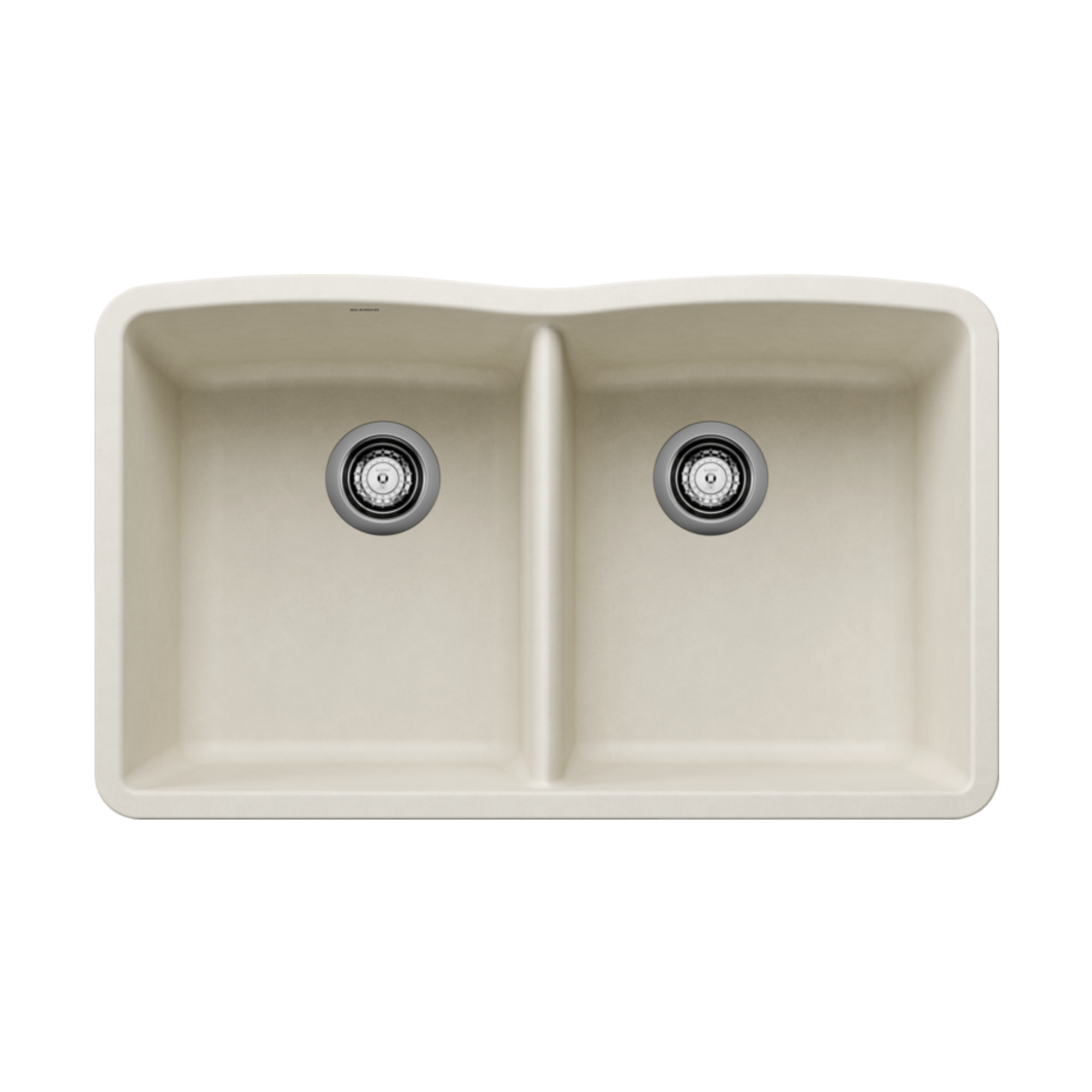 Blanco Diamond Equal Double Bowl SILGRANIT Kitchen Sink - Premium Stainless Steel Undermount Sink for Modern Kitchens | Perfect for Food Prep, Dishwashing & Entertaining