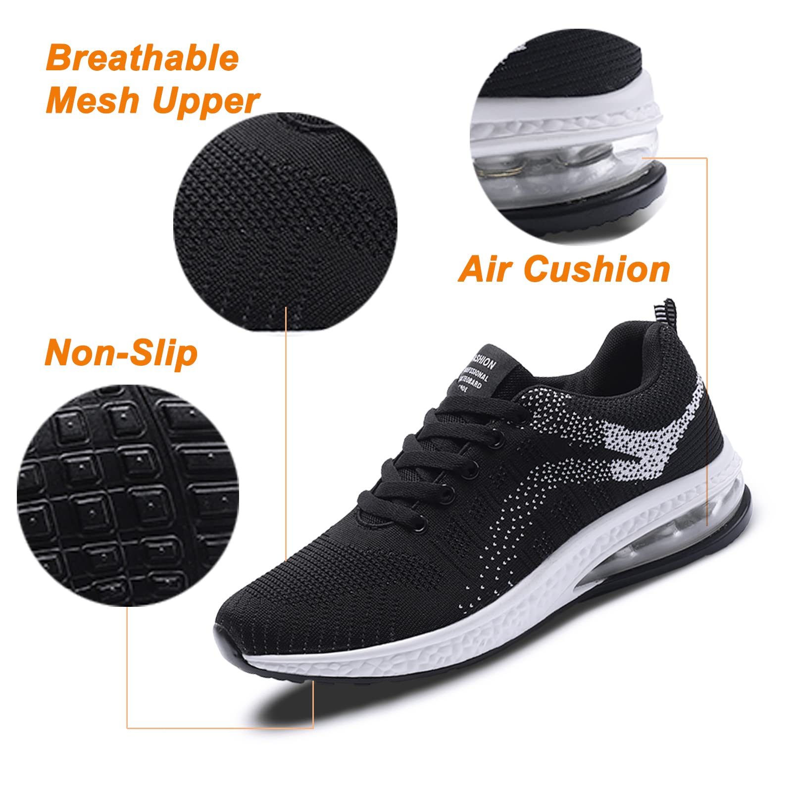 Maxome Women's Running Shoes - Lightweight Breathable Mesh Sneakers with Air Cushion for Gym, Walking & Athletic Activities | Comfortable Sports Shoes for Women | Perfect for Jogging, Workouts & Casual Wear