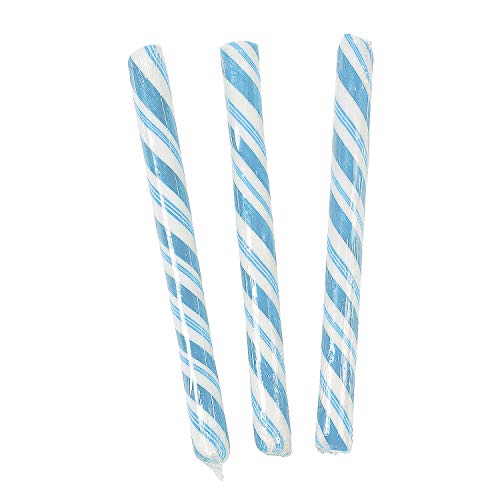 Old Fashioned Candy Sticks - Individually Wrapped Nostalgic Candy Canes - 80 Piece Bulk Pack (Light Blue) - Perfect for Christmas Stockings, Party Favors & Holiday Gift Bags