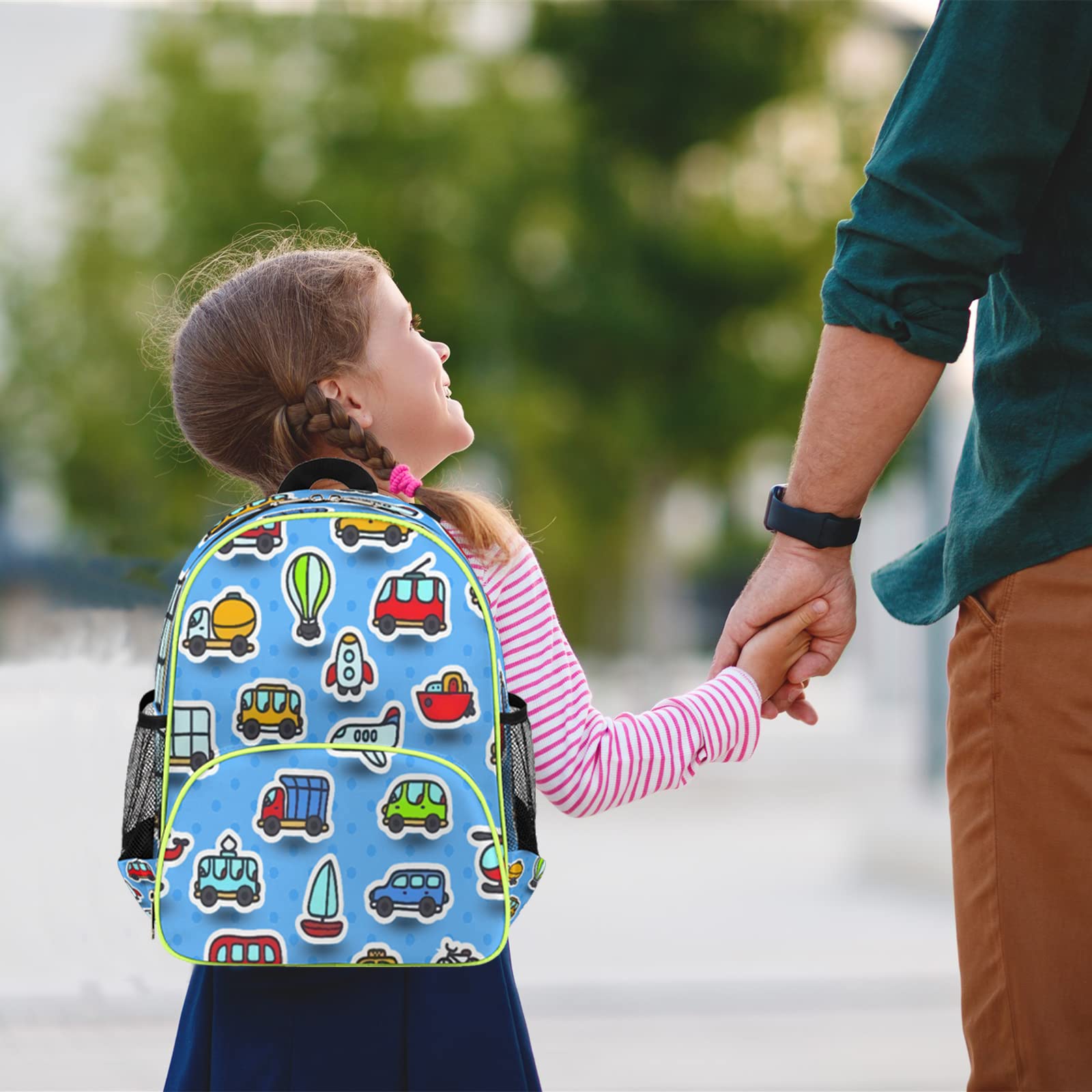 **Rocket Boat Bus Toddler Backpack for Boys & Girls - 14.2 Inch Waterproof Preschool Backpack with Chest Strap - Lightweight Mini Bookbag for Kindergarten, School & Travel - Perfect for Back to School & Daily Adventures**    *(Use Case: Ideal for daycare, preschool, kindergarten, family trips, outdoor activities, and everyday use as a stylish and functional kids' backpack.)*