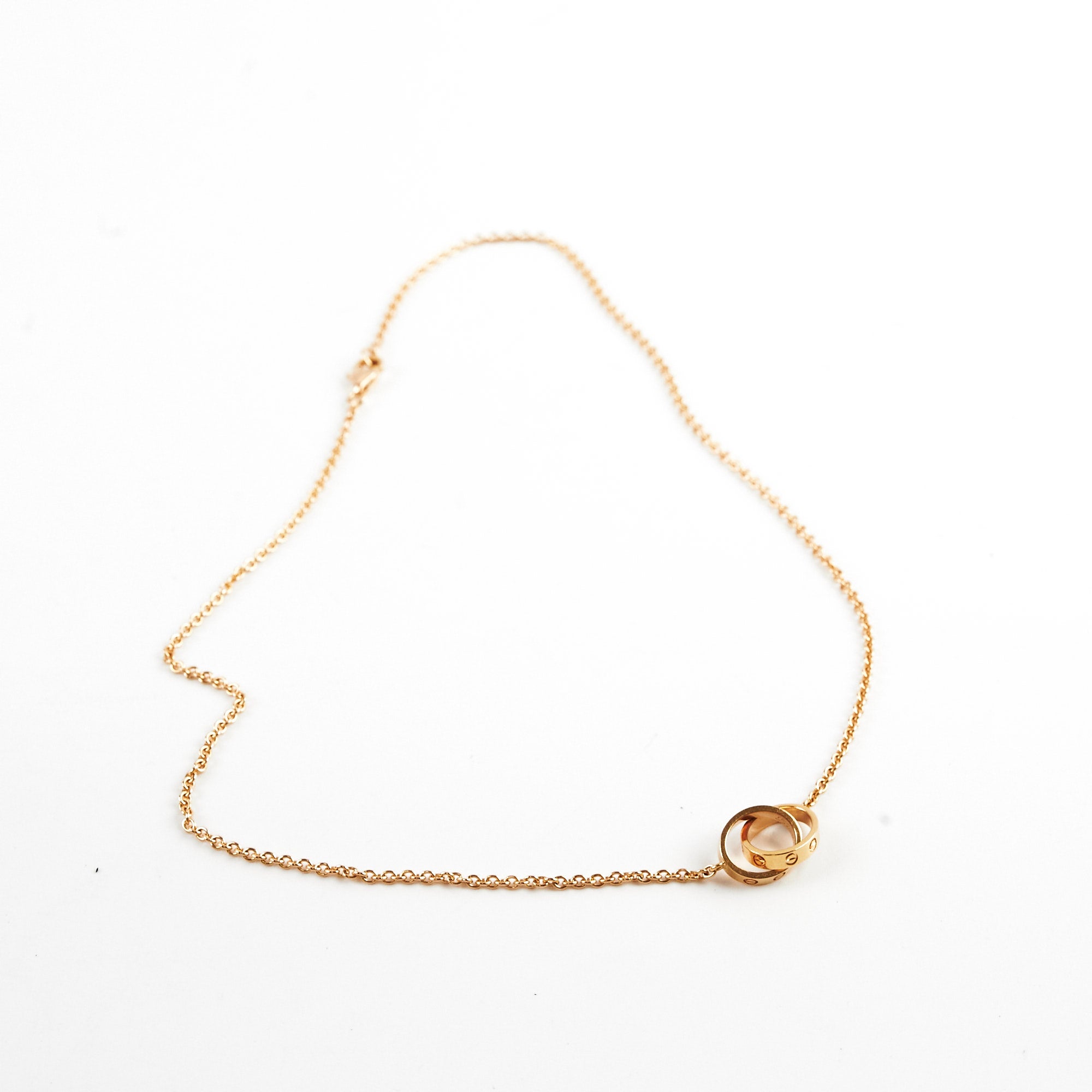 Cartier Love Baby Love Necklace - 18K Gold Plated Diamond Pendant for Women | Elegant Jewelry Gift for Her | Perfect for Anniversaries, Birthdays & Special Occasions