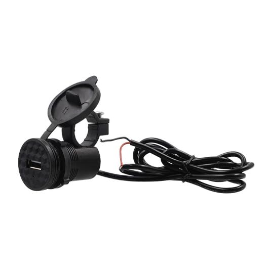 Waterproof Motorcycle USB Charger 9-24V DC Power Socket - Dual Port Fast Charging for Phones & GPS - Ideal for Adventure Riding & Long Road Trips