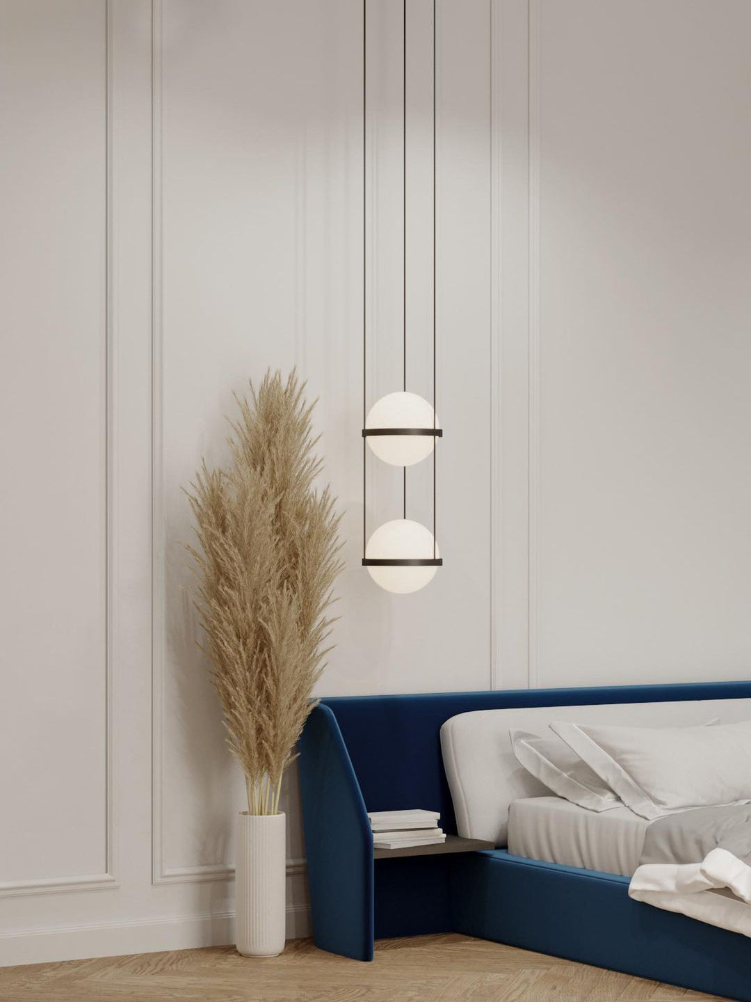 Modern Meira Pendant Light - Adjustable Hanging Chandelier for Kitchen Island, Dining Room & Bedroom - Elegant Glass Shade with Gold Finish - Perfect for Home Decor & Interior Lighting