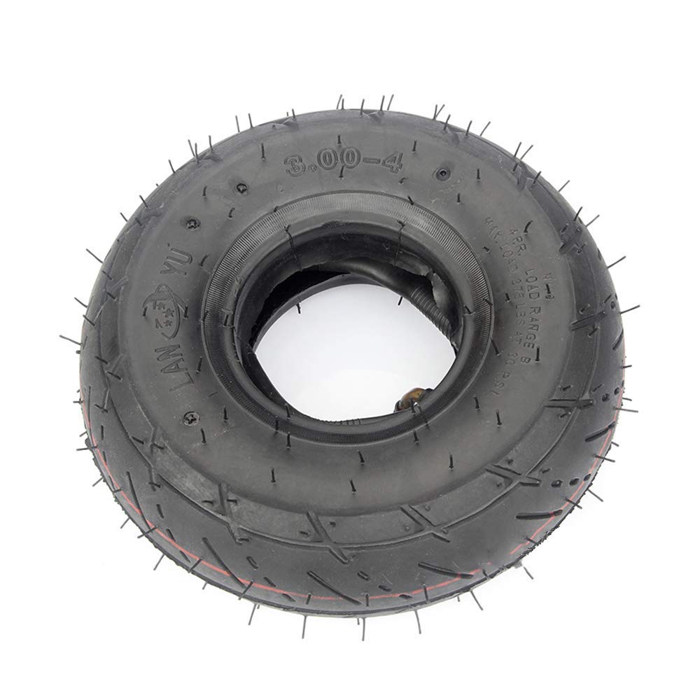 **3.00-4 Electric Scooter Tires - Inflatable Inner & Outer Tires - Wear-Resistant & Non-Slip - Fits Small ATV, 4-Wheel Scooter, Mini Motorcycle - Perfect for Off-Road, Commuting & Urban Riding**