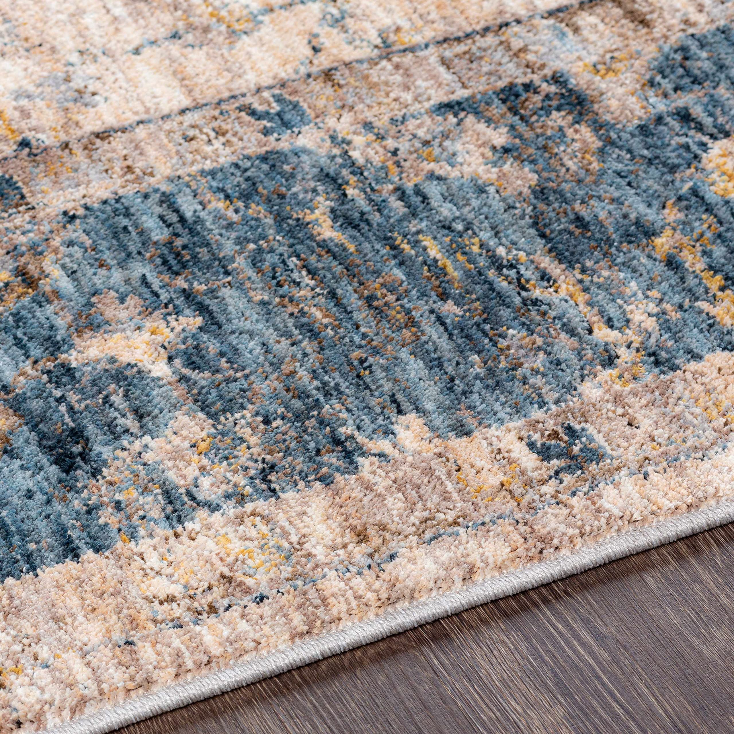 Hauteloom Wilkie Soft Plush Area Rug for Living Room & Bedroom - Gray & Brown 7'10