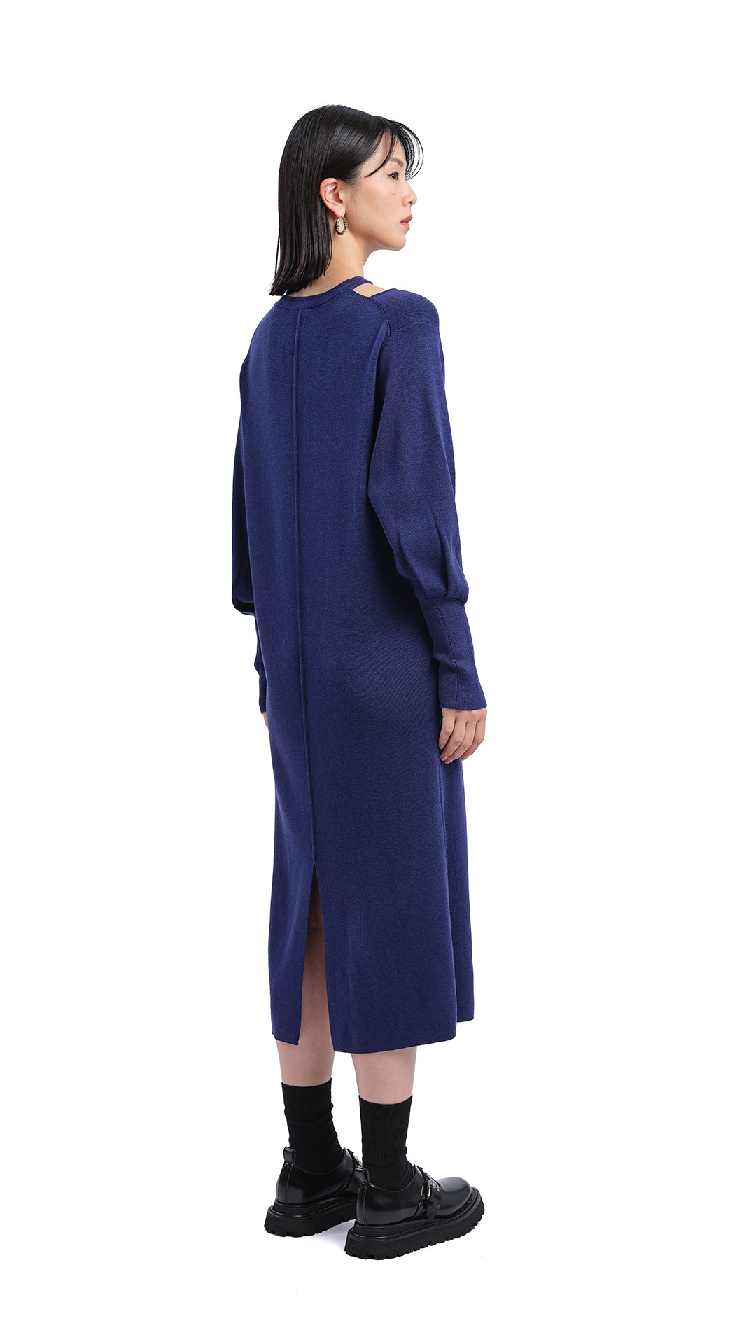 Biella Wool Knit Dress for Women - Soft Winter Sweater Dress, Warm Casual Office Wear & Holiday Party Outfit