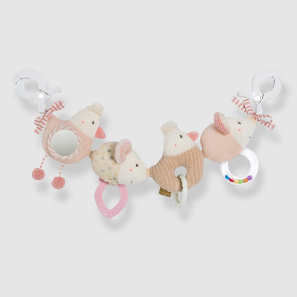 Fehn Fairy Friends Activity Play Stroller Chain - Interactive Baby Toy for Strollers & Car Seats | Perfect for Infants & Toddlers | Entertain & Develop Motor Skills On-The-Go