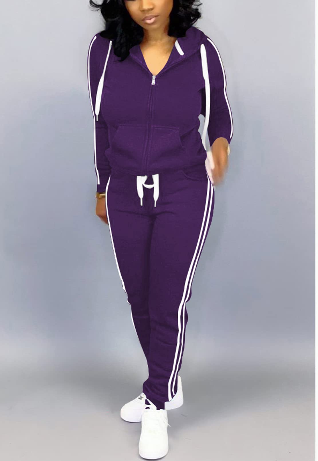 Mrskoala Women's 2-Piece Tracksuit Set - Soft Jogging Outfit with Pockets for Workout, Running & Lounge Wear | Gym, Yoga, Travel & Casual Wear