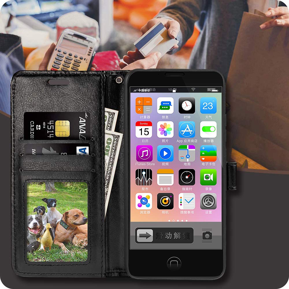 Premium PU Leather Magnetic Flip Wallet Case for iPhone 13 Pro Max 6.7
