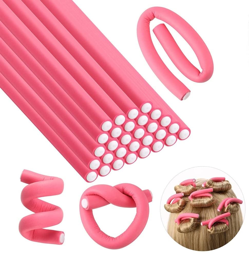 10-Pack Multi-Size Hair Rollers Set for Curly Hairstyles - Heatless Hair Curlers for Women & Girls - Salon Quality at Home - Perfect for Parties, Weddings & Daily Styling