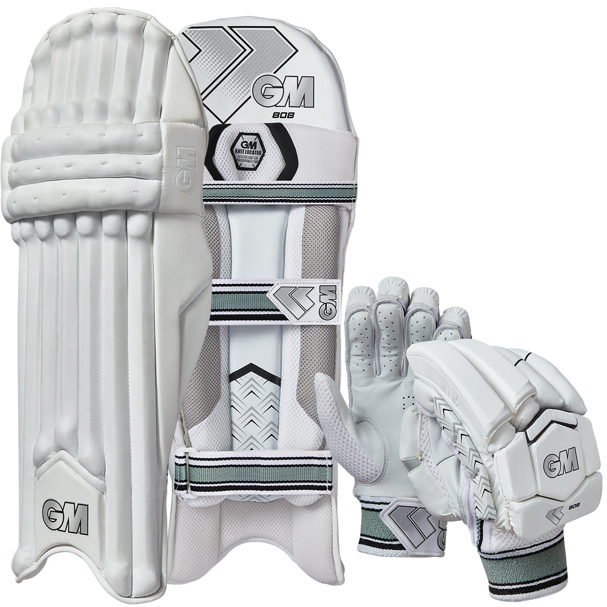 Gunn & Moore 808 Cricket Batting Gloves & Pads Set 2025 - Professional Cricket Equipment for Training & Matches