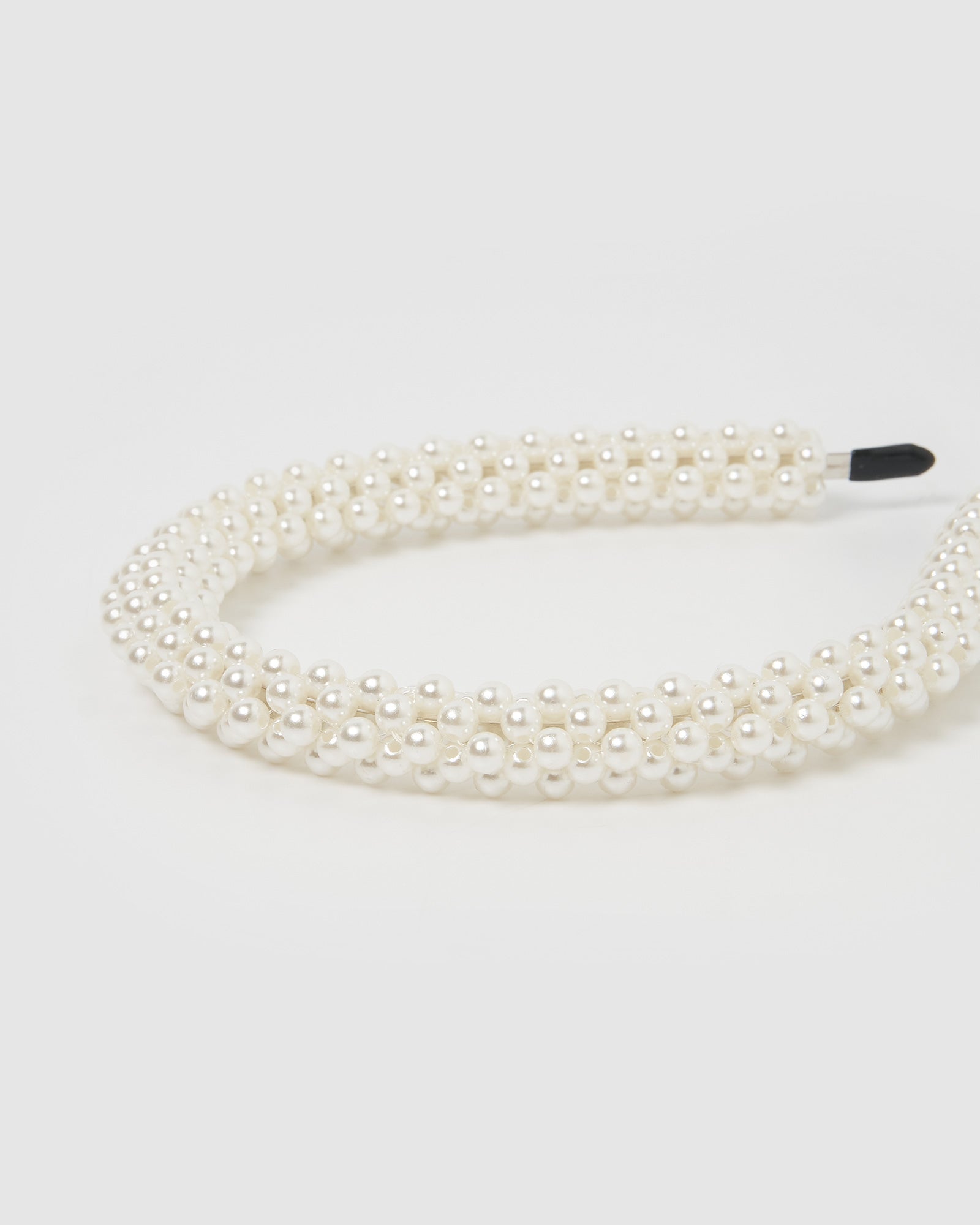 Izoa Besito Headband for Women - Soft Stretchable White Hair Band for Sports, Yoga, Workout & Everyday Use