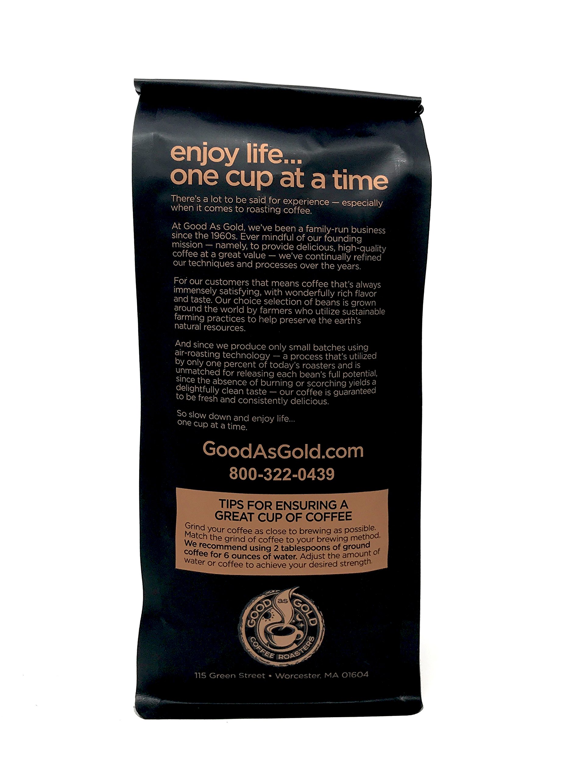 Premium Colombian Supremo Coffee - Medium Roast, 12oz Freshly Ground to Order - Rich & Smooth Flavor - Perfect for Home Brewing, Office Use & Gifts - by Good As Gold Coffee Roasters