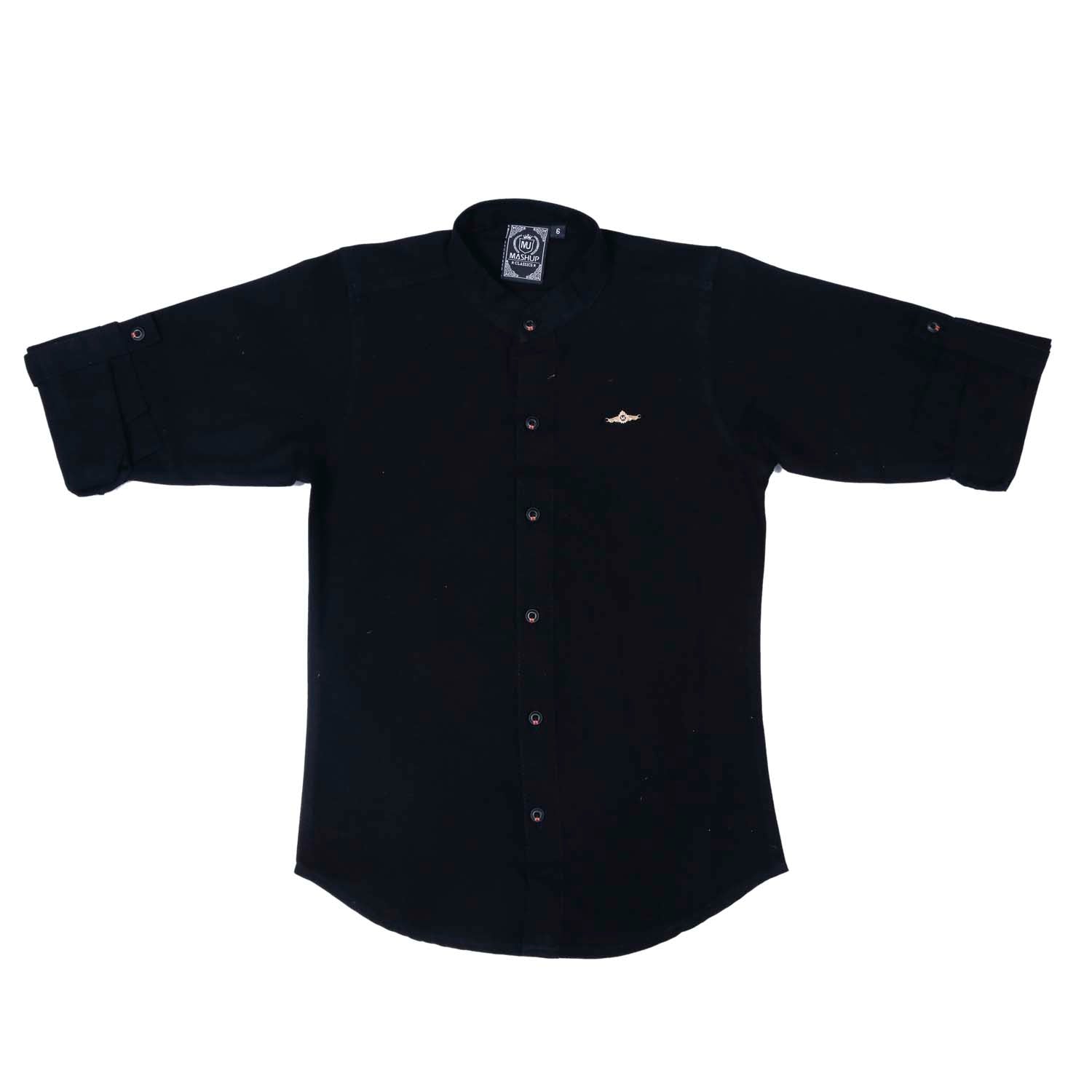 Stylish Mashup Mandarin Collar Shirt for Men - Trendy Asian-Inspired Casual Button Down Shirt | Perfect for Business Casual, Date Night & Cultural Events