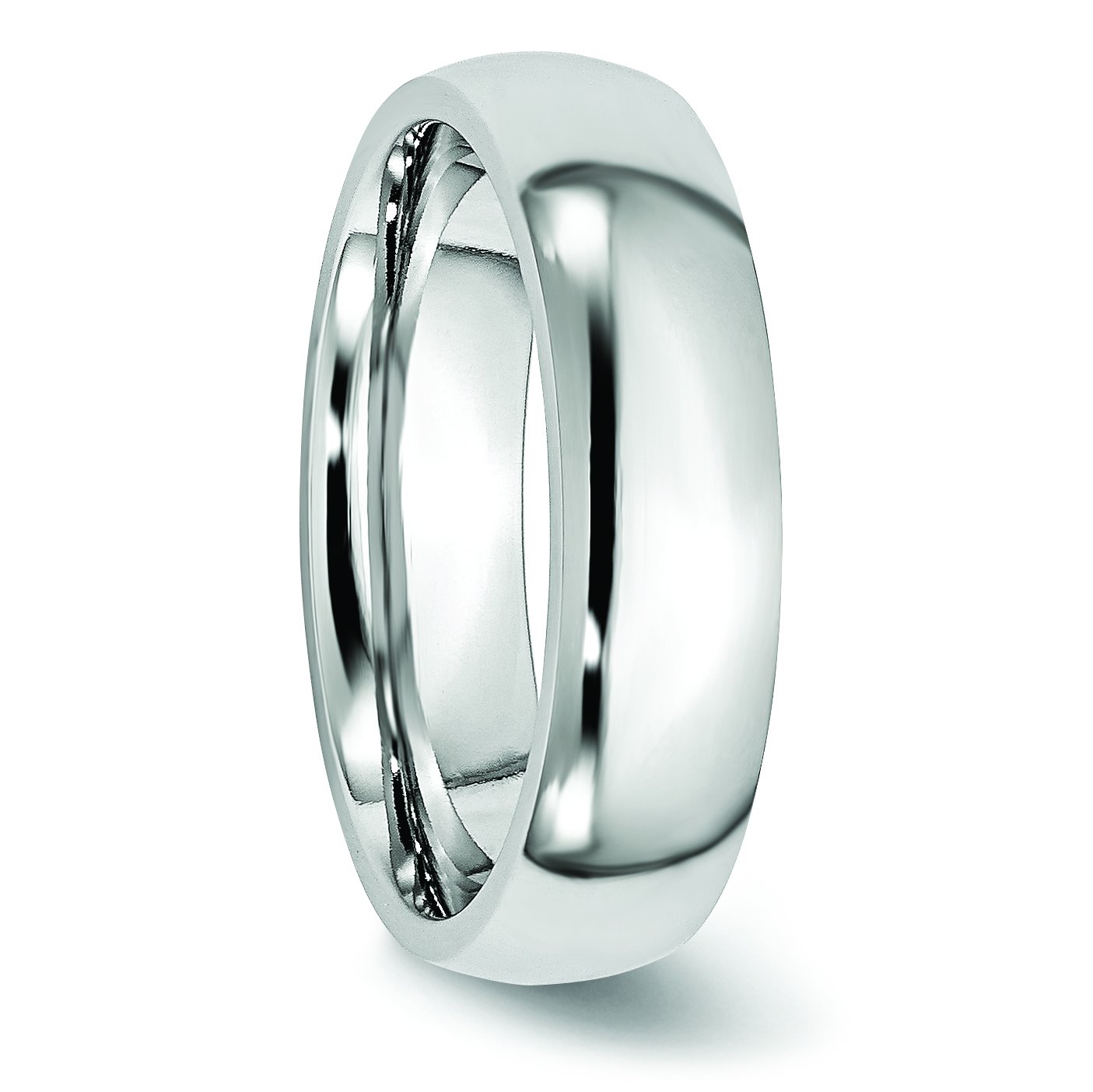 Men's Cobalt Wedding Band Ring - 6mm Polished Comfort Fit Tungsten Carbide Ring for Men - Perfect for Engagement, Wedding, Anniversary & Everyday Wear