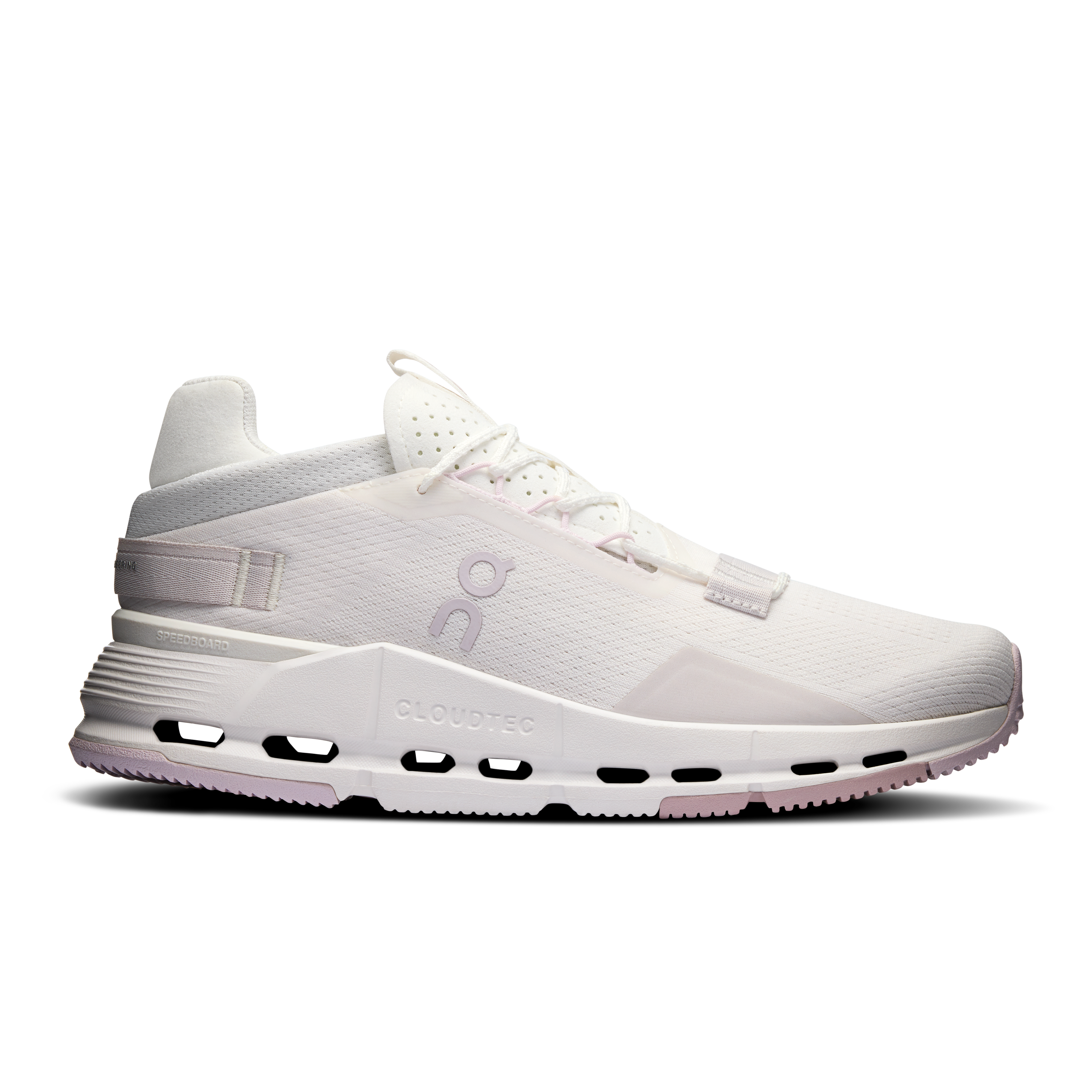 On Running Women's Cloudnova 2 Running Shoes - White/Orchid | Lightweight Comfort for Jogging, Gym Workouts & Everyday Wear