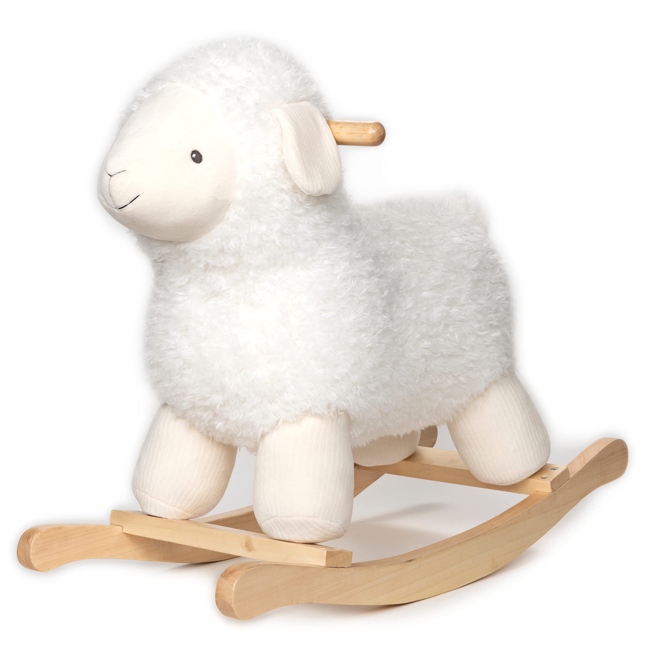 GUND Baby Elephant Rocker with Wooden Base - Soft Plush Stuffed Animal Toy for Nursery, Kids Room & Playtime - Gray, 23