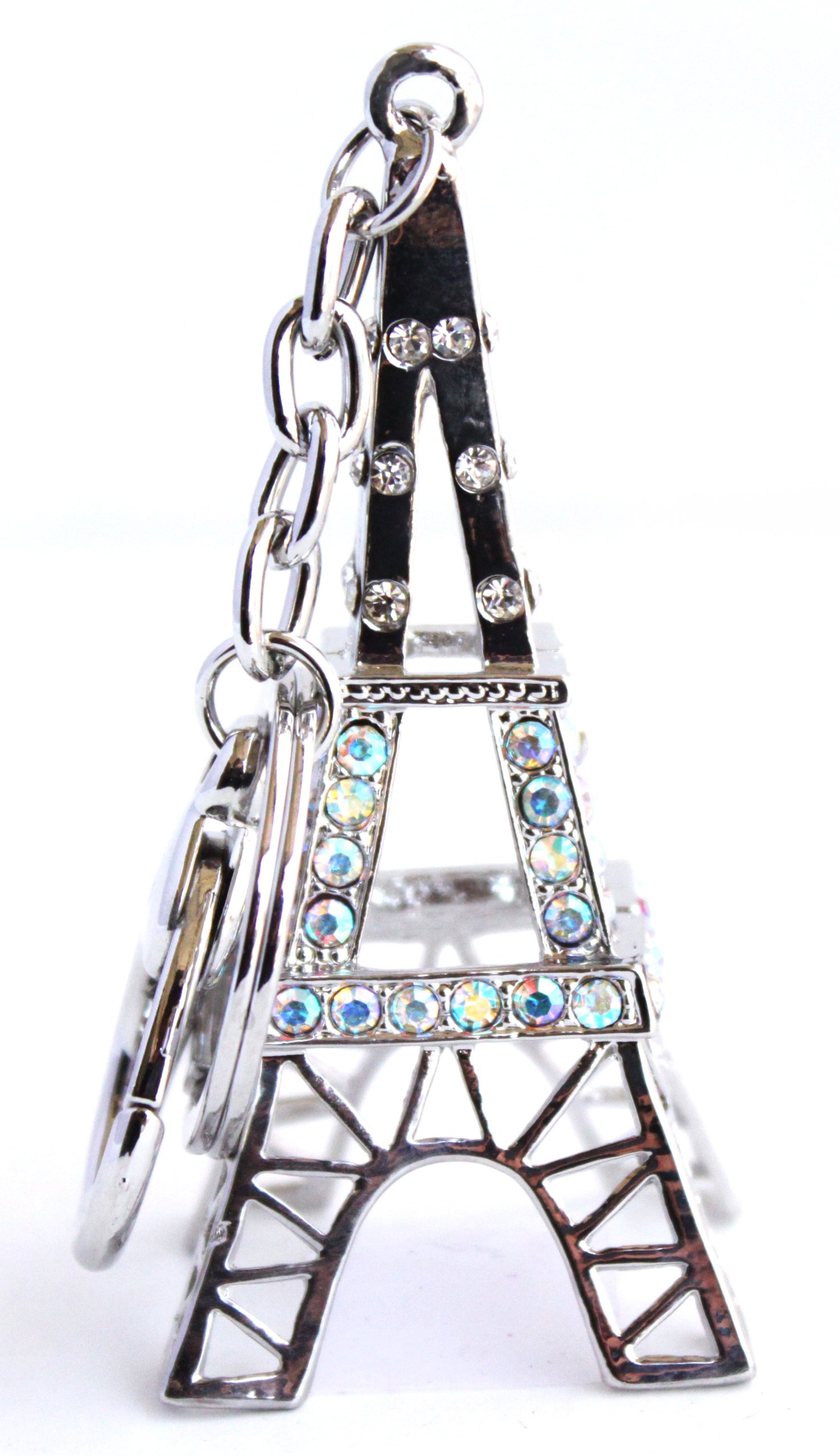 Crystal Eiffel Tower Keychain - Elegant Paris Souvenir Gift for Travel Enthusiasts & Home Decor
