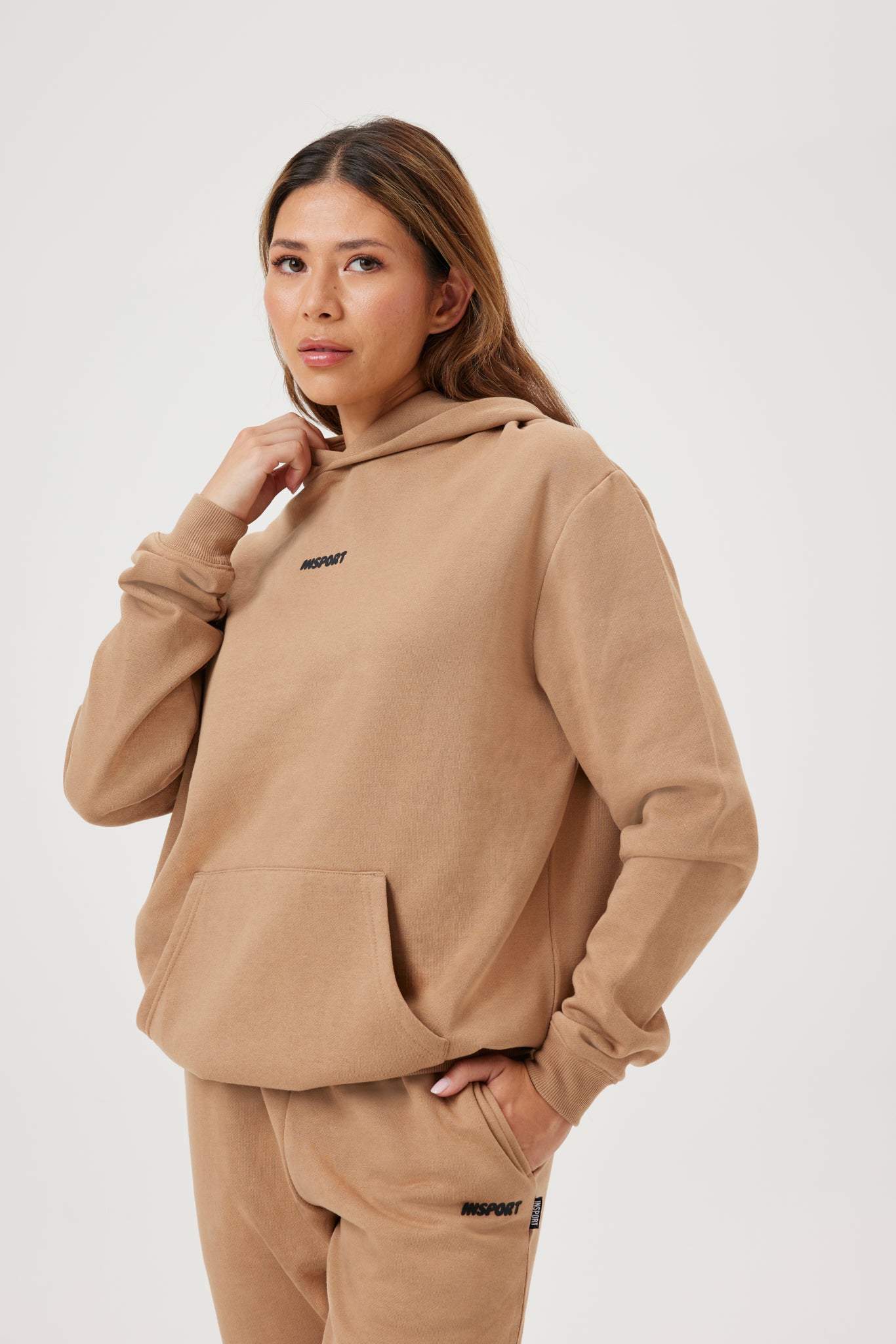 INSPORT Unisex Frankie Caramel Hoodie - Soft & Comfortable Pullover for Men & Women - Perfect for Casual Wear, Gym, and Outdoor Activities