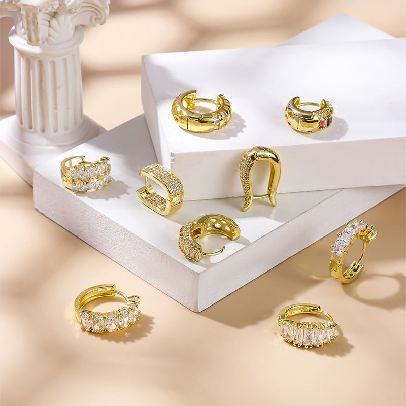 18K Gold Cartilage Huggie Hoop Sleeper Earrings for Women - Minimalist Small Hoop Earrings for Helix, Tragus, Lobe Piercing | Perfect for Everyday Wear, Date Night & Special Occasions