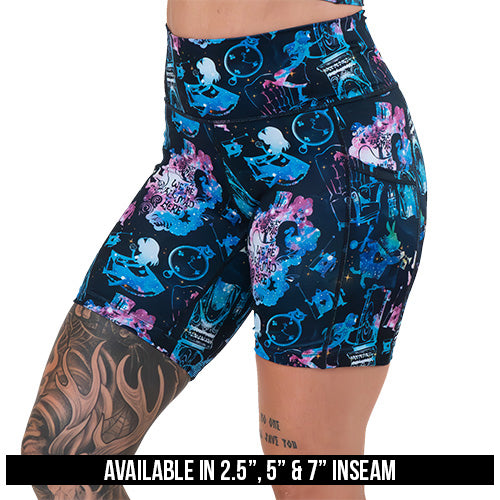 Down The Rabbit Hole Women's Casual Shorts - Comfortable Summer Shorts for Outdoor Activities, Travel & Lounge Wear