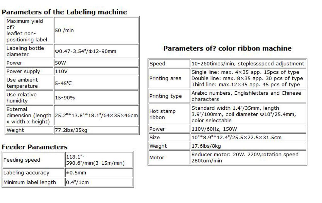 Semi-Automatic Round Bottle Labeling Machine with Color Ribbon - Perfect for Coding, Printing & Labeling in Home, Office & Small Business