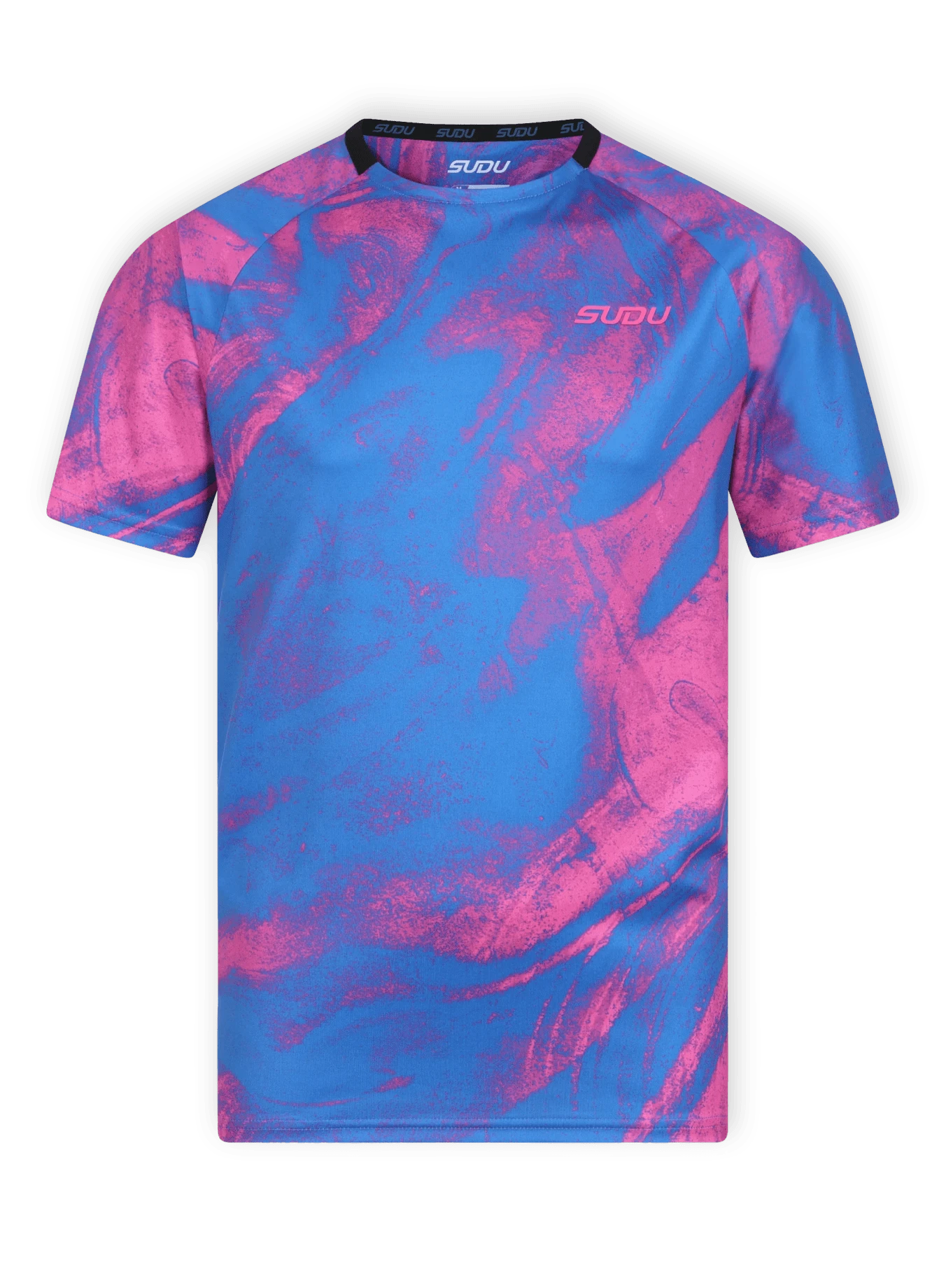SPTP 01 Performance Training T-Shirt for Men & Women - Moisture Wicking Workout Shirt in Blue & Pink - Perfect for Gym, Running & Fitness Activities