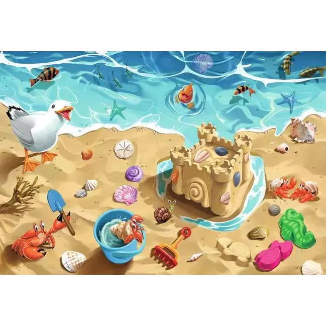 Fun at the Beach 24-Piece Floor Puzzle for Kids - Large Educational Jigsaw Toy for Toddlers Ages 3-5 | Perfect for Playrooms, Preschool Learning & Family Game Night