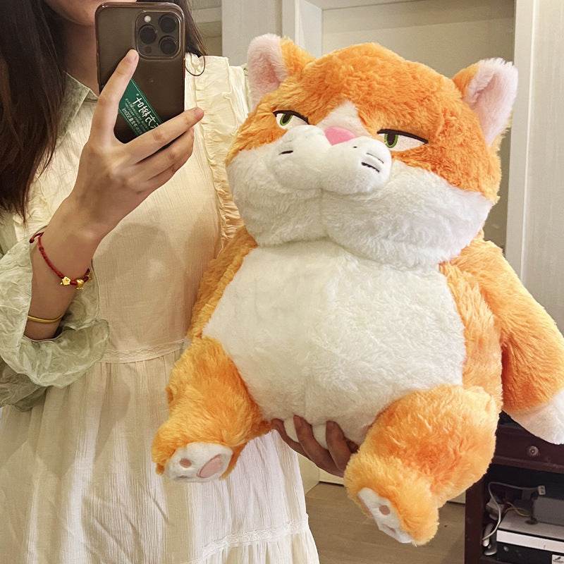 Angry Stuffed Cat Plush Toy - Soft & Huggable Stuffed Animal for Kids & Adults - Perfect for Stress Relief, Gifts, and Home Decor