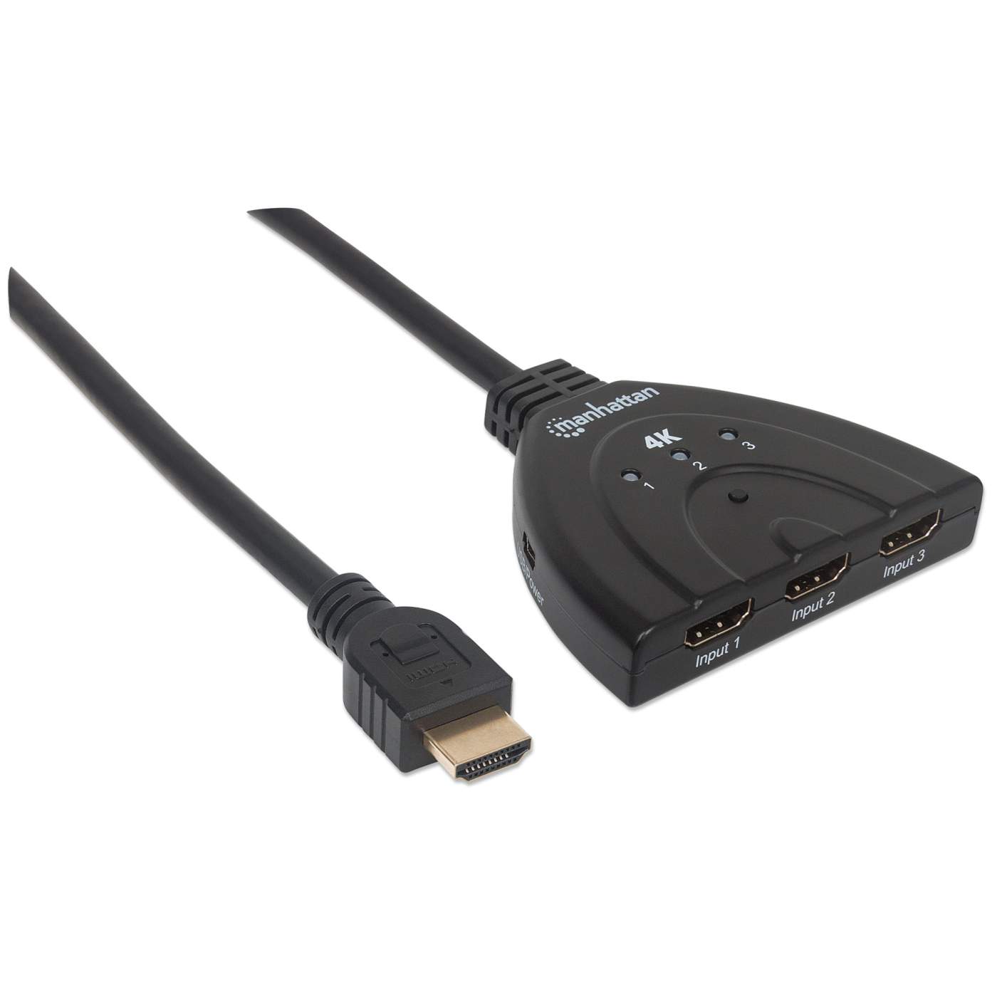 4K HDMI Switch 3 Port - Ultra HD 4K@60Hz HDMI Switcher with Remote, Supports 3 Inputs 1 Output for TV, Gaming Console, Streaming Device & Home Theater System