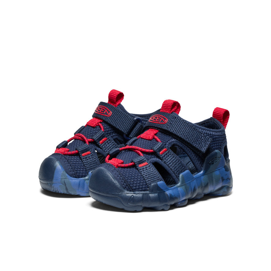 **Hyperport H2 Sandals for Toddlers – Navy Blue & Red | Comfortable Kids Water Shoes for Beach, Pool & Outdoor Play**